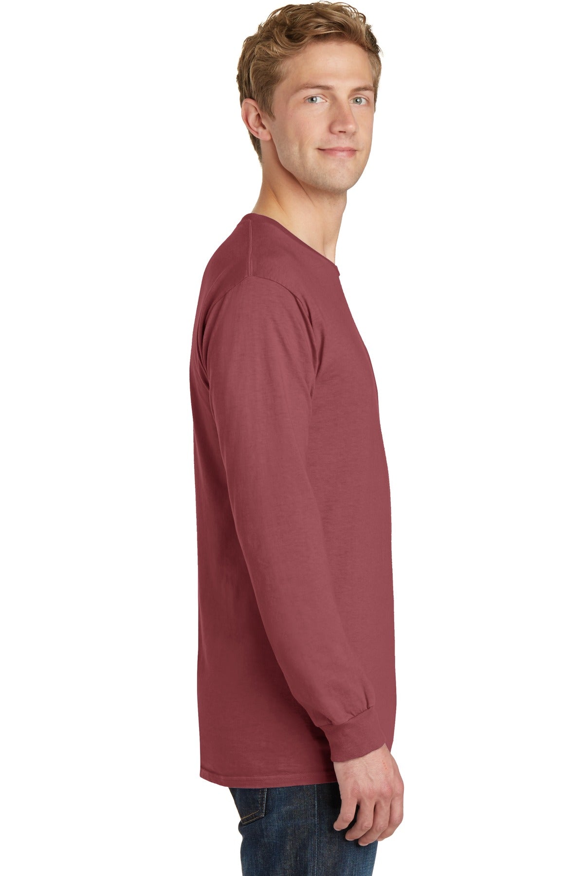 Red Rock Port & Co Beach Wash Garment-Dyed Long Sleeve Tee PC099LS
