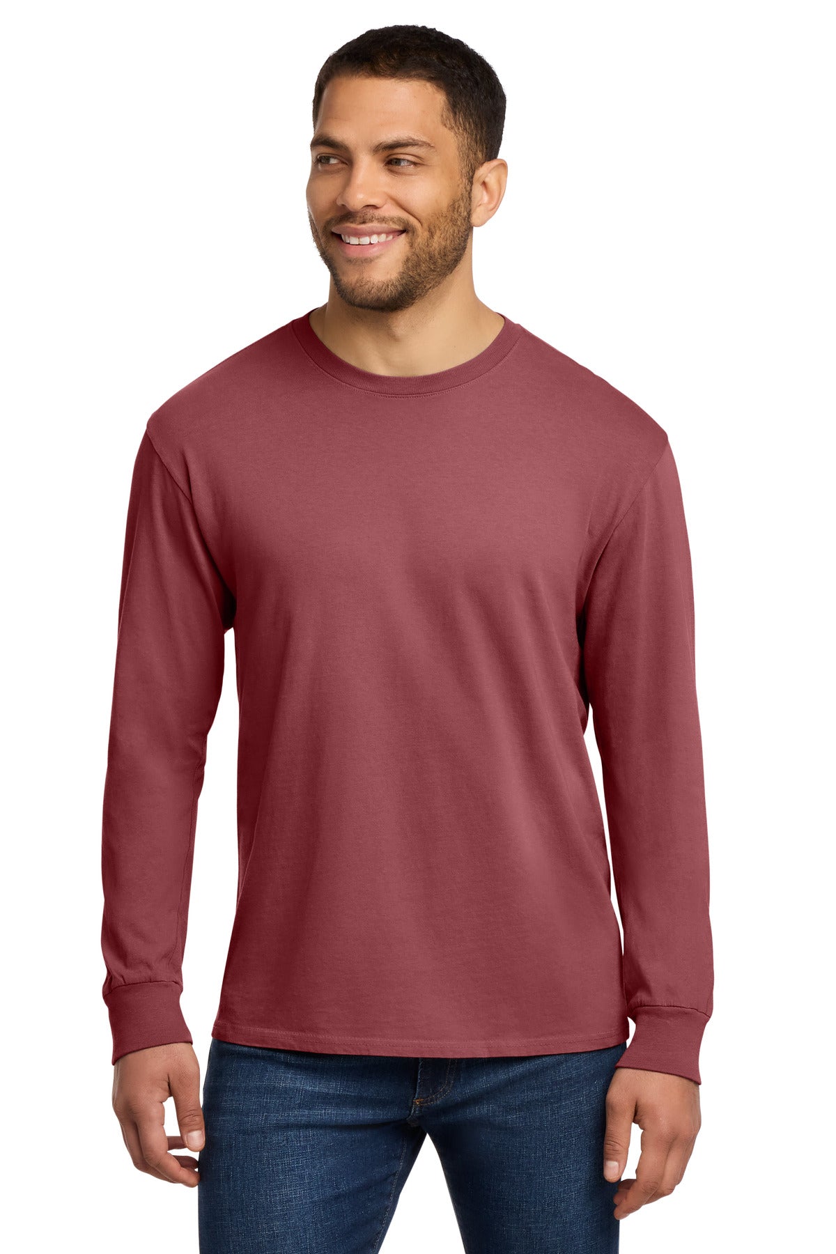 Red Rock Port & Co Beach Wash Garment-Dyed Long Sleeve Tee PC099LS
