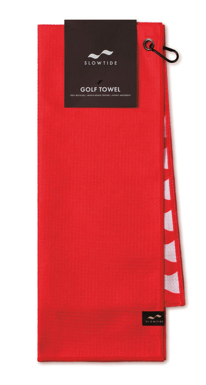 Red Slowtide® Links Golf Towel plain