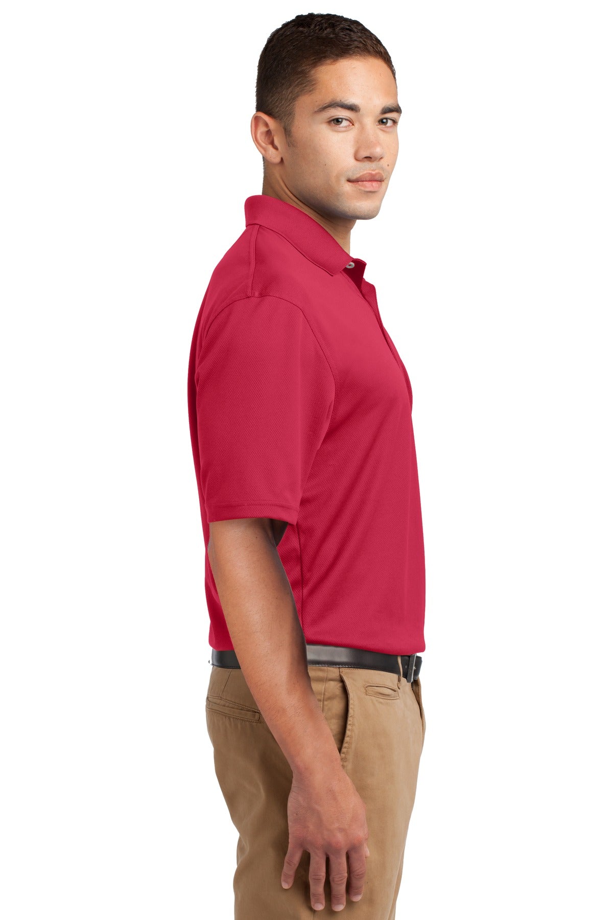 Red Sport-Tek Dri-Mesh Polo. K469