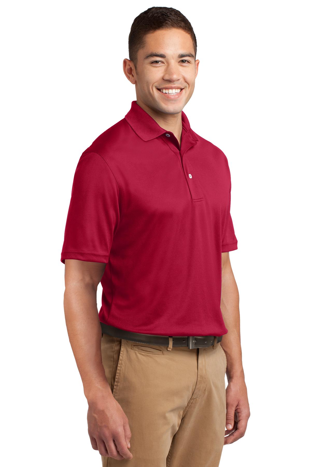 Red Sport-Tek Dri-Mesh Polo. K469