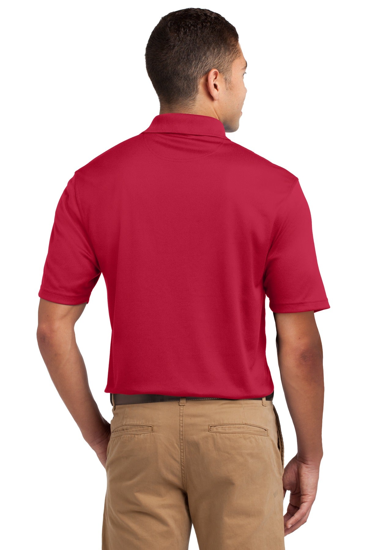 Red Sport-Tek Dri-Mesh Polo. K469