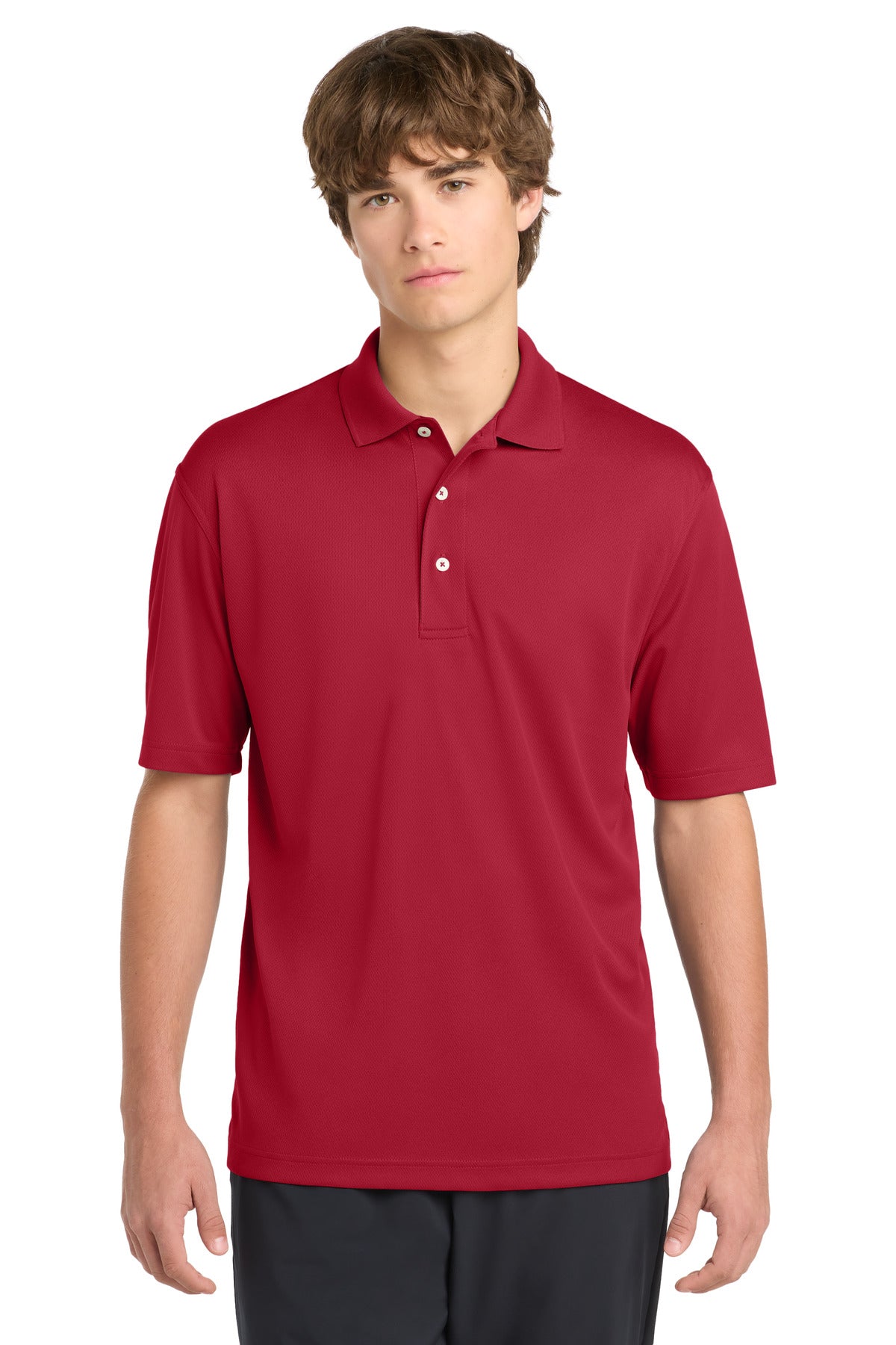 Red Sport-Tek Dri-Mesh Polo. K469