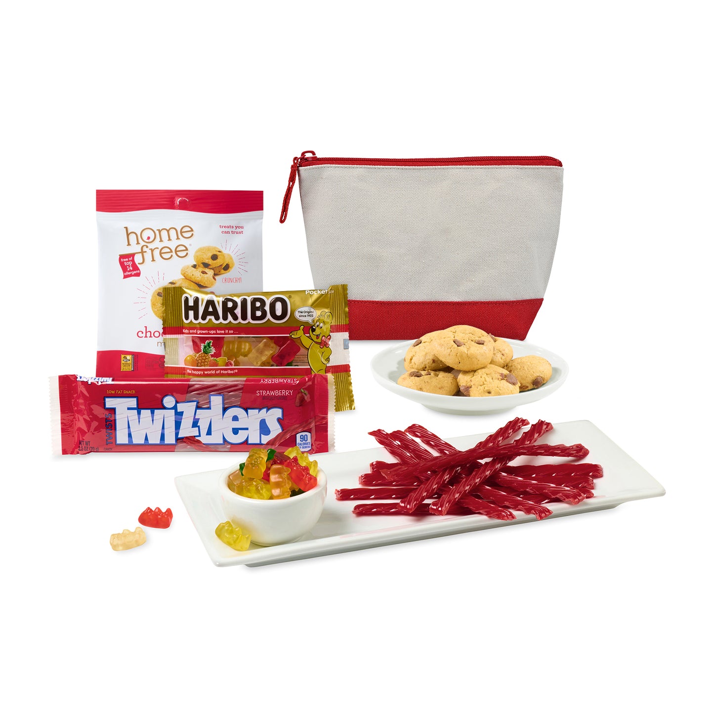 Red Treatlandia Goodies Pouch plain