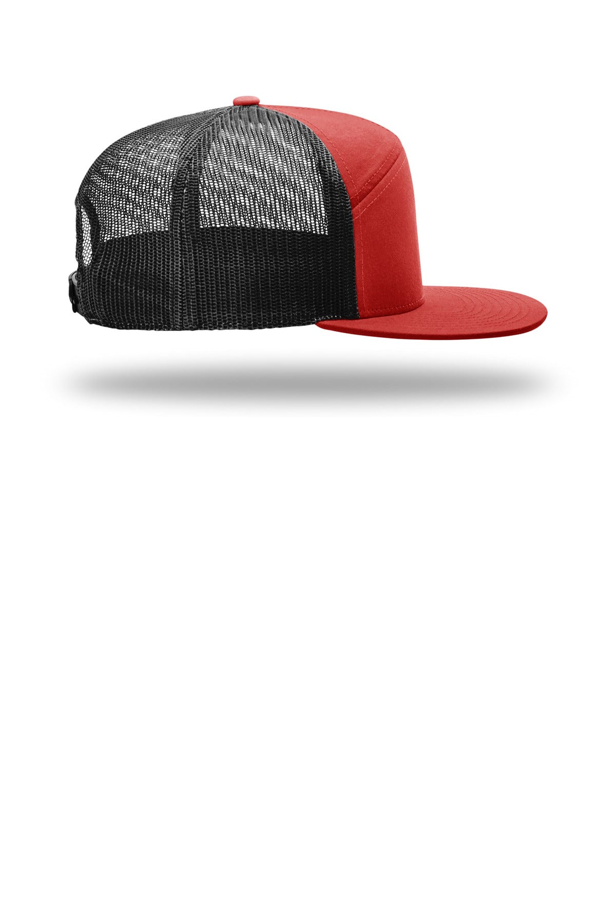 Red/Black Richardson 7-Panel Trucker 168
