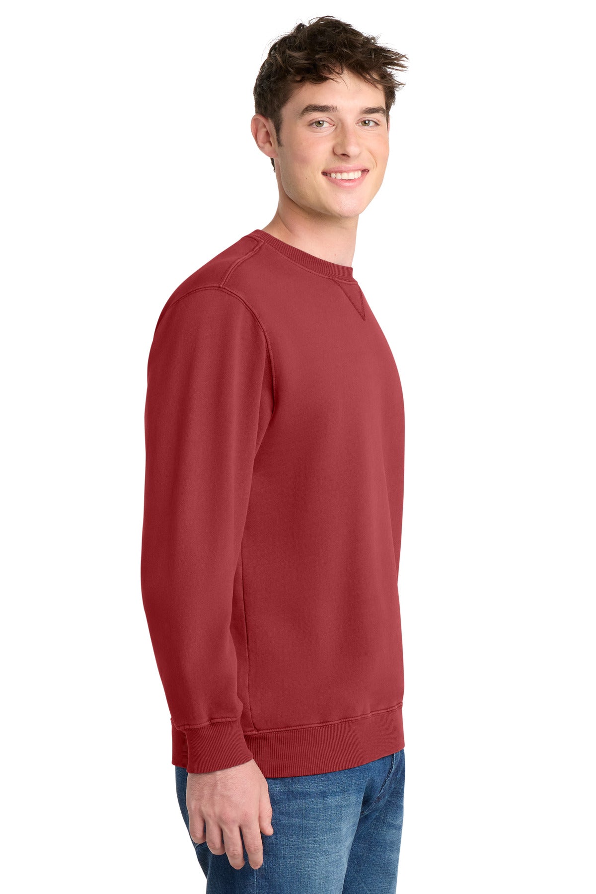 Redrock Port & Co Beach Wash Garment-Dyed Crewneck Sweatshirt PC098