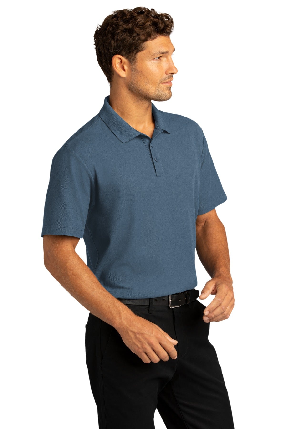RgttaBlue Port Authority SuperPro React Polo. K810