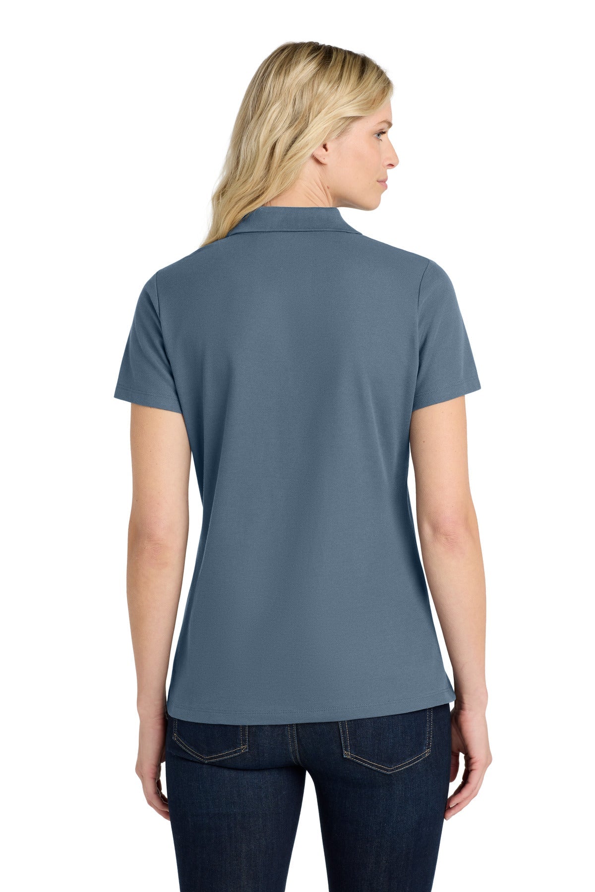 RgttaBlue Port Authority Women's SuperPro React Polo. LK810