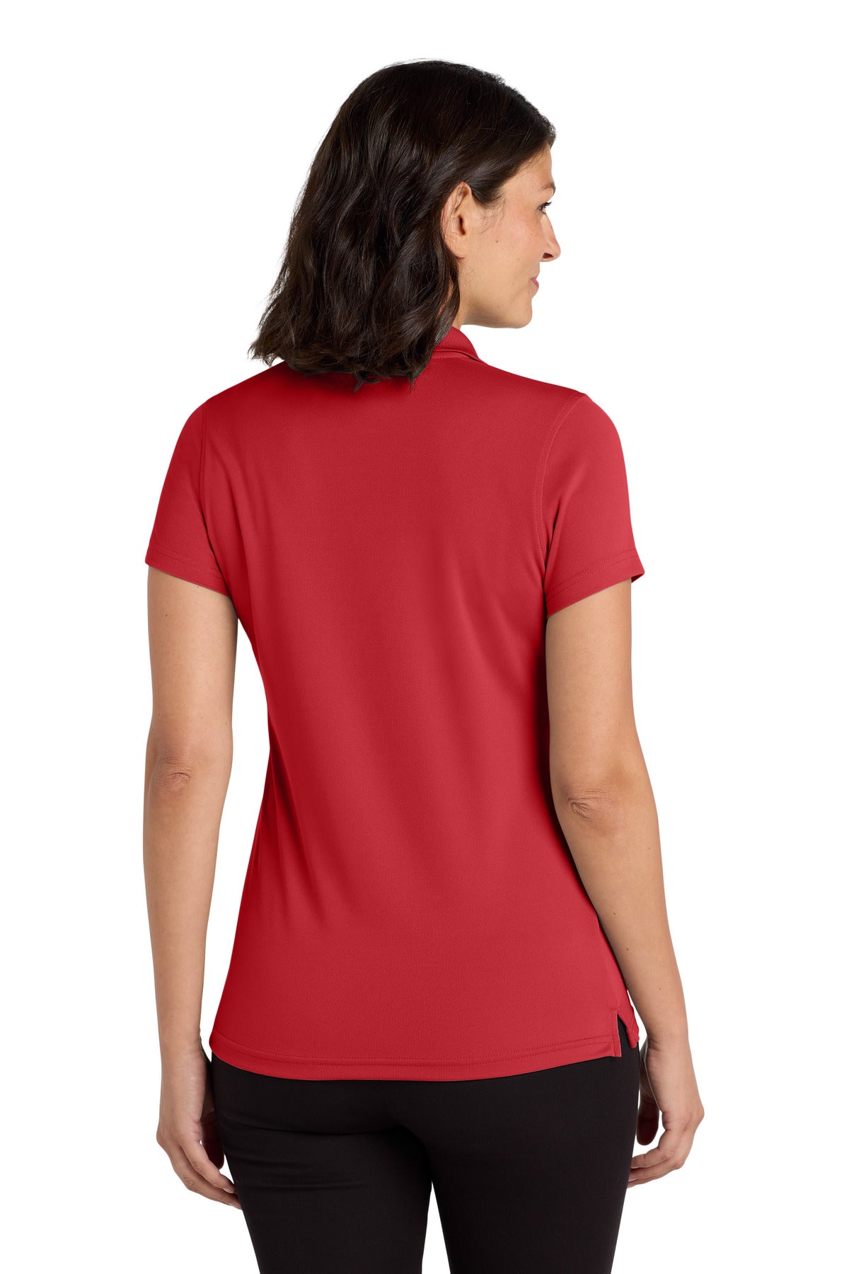Rich Red Port Authority Women's Dry Zone UV Micro-Mesh Polo. LK110