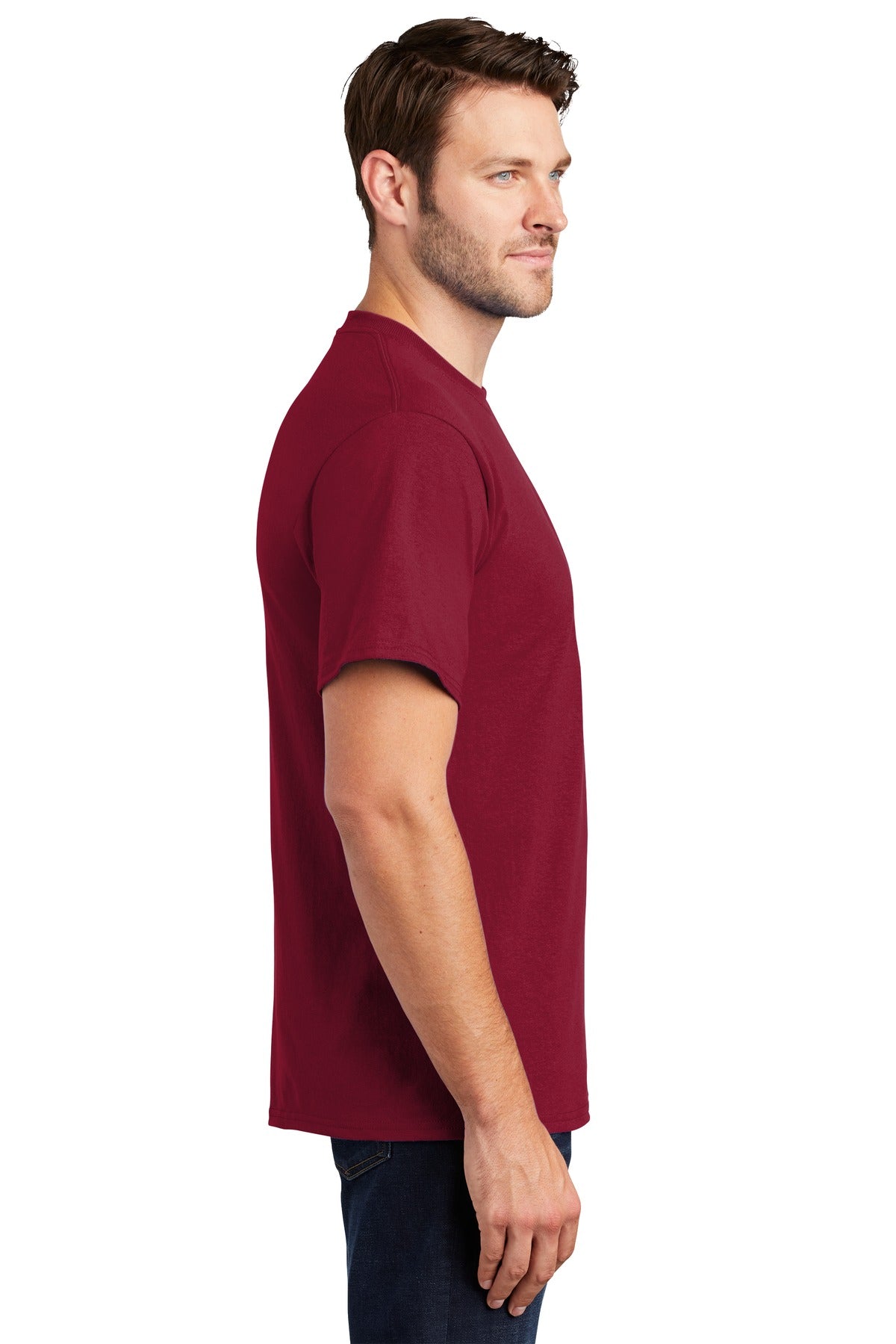 Rich Red Port & Co Tall Essential Tee. PC61T