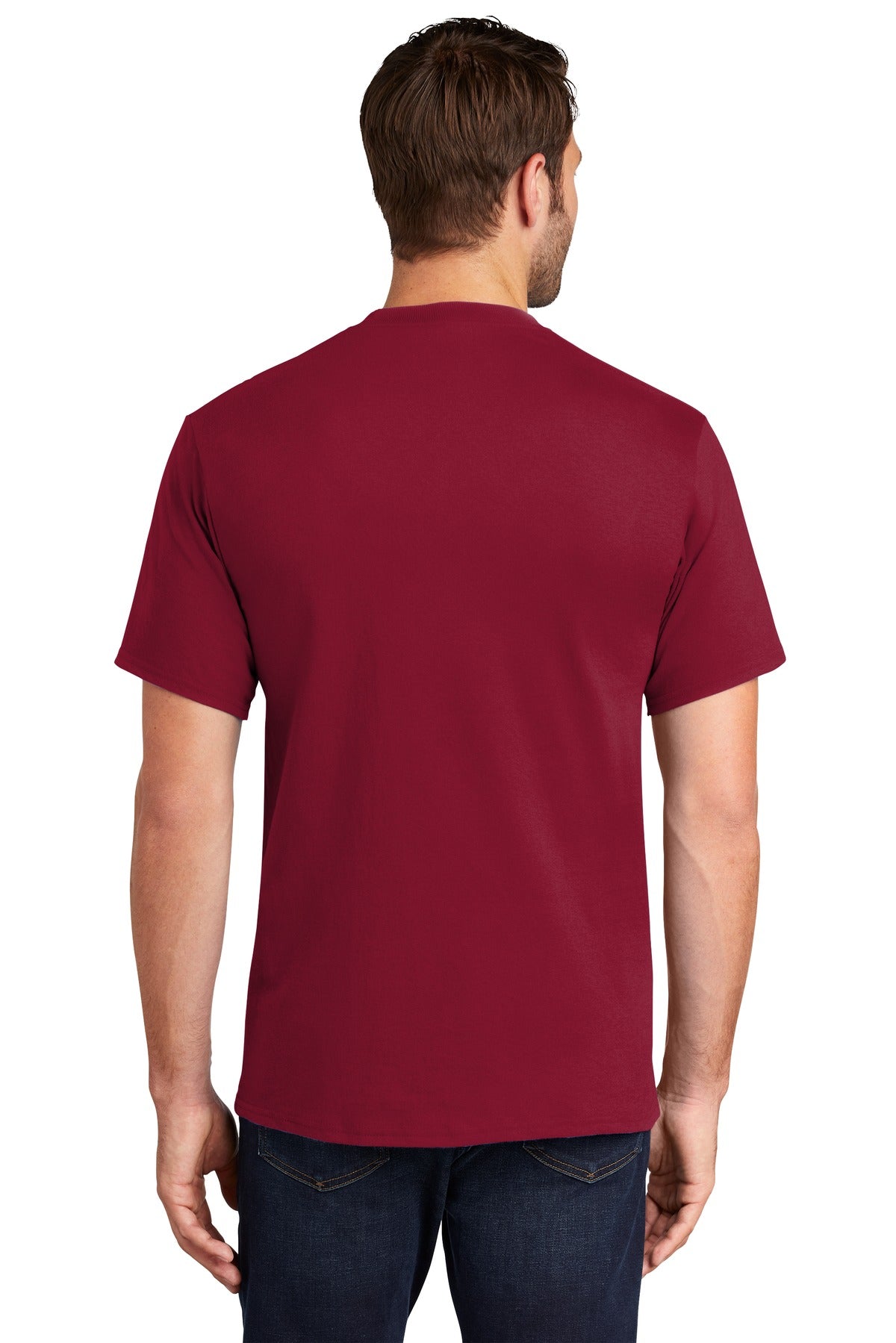 Rich Red Port & Co Tall Essential Tee. PC61T