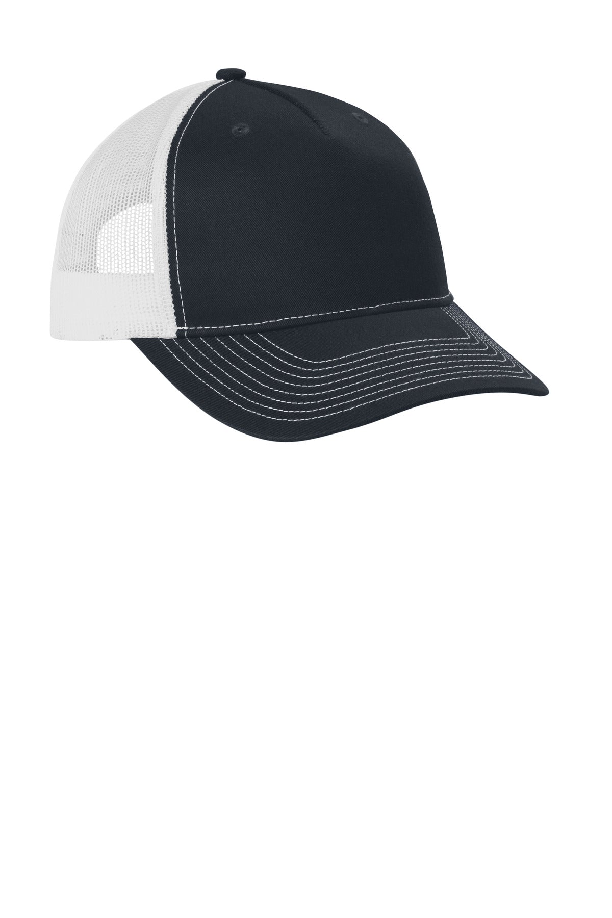 RichNavy/W Port Authority Snapback Five-Panel Trucker Cap C405