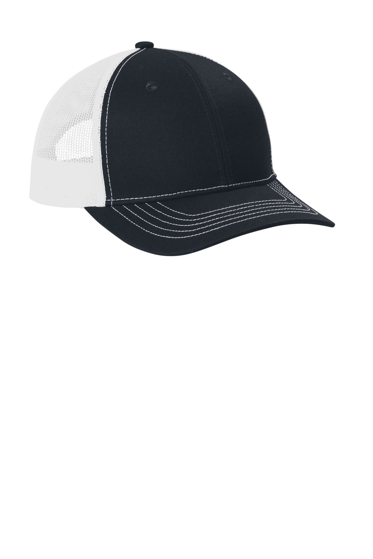 RichNavy/W Port Authority Youth Snapback Trucker Cap YC402