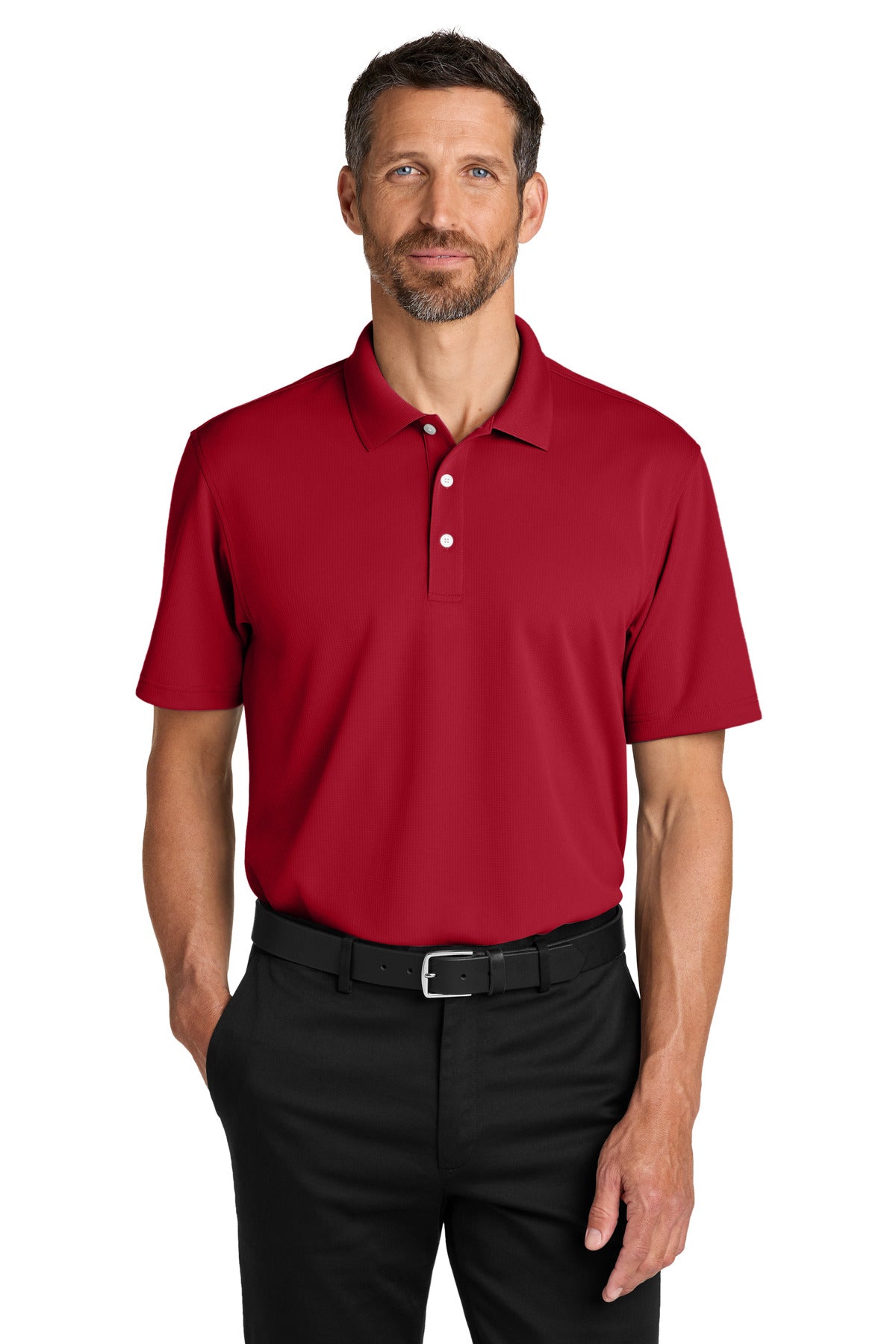 RichRed Port Authority Dry Zone Stain-Release Grid Polo K845
