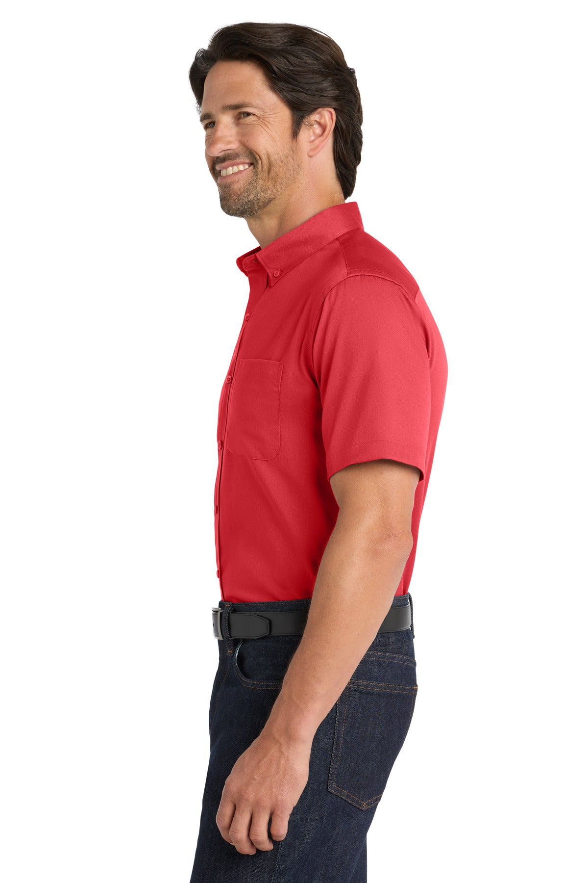 RichRed Port Authority Short Sleeve SuperPro React Twill Shirt. W809