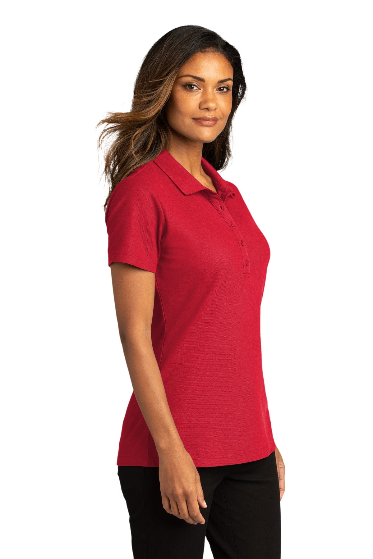 RichRed Port Authority Women's SuperPro React Polo. LK810