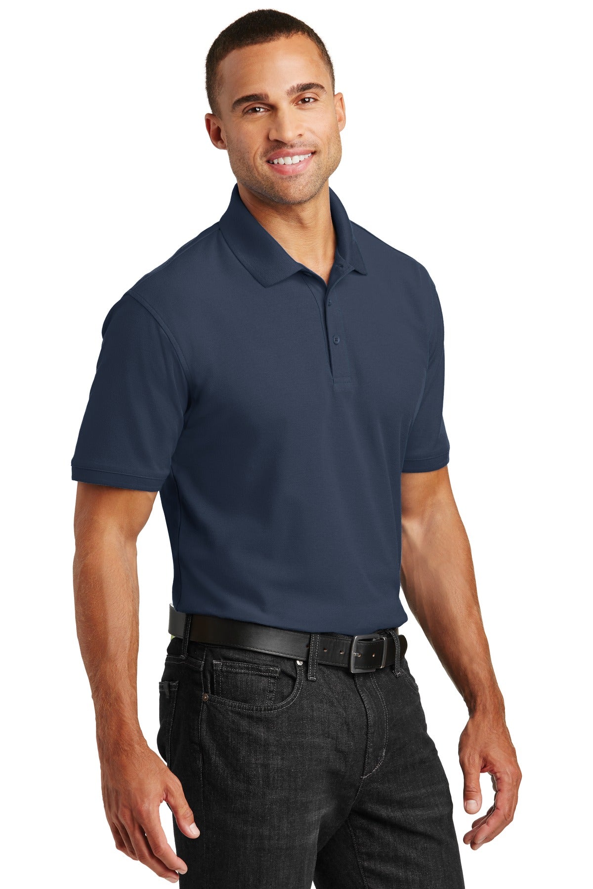 River Blue Nvy Port Authority Core Classic Pique Polo. K100