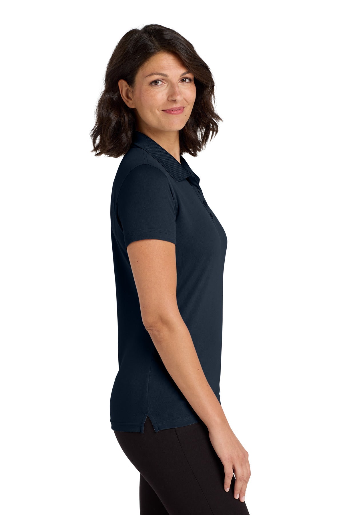 River Blue Nvy Port Authority Women's Dry Zone UV Micro-Mesh Polo. LK110