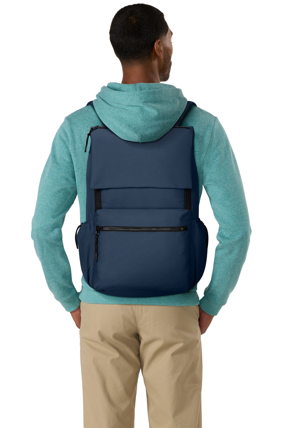 RiverBlNv Port Authority Matte Oxford Backpack BG940