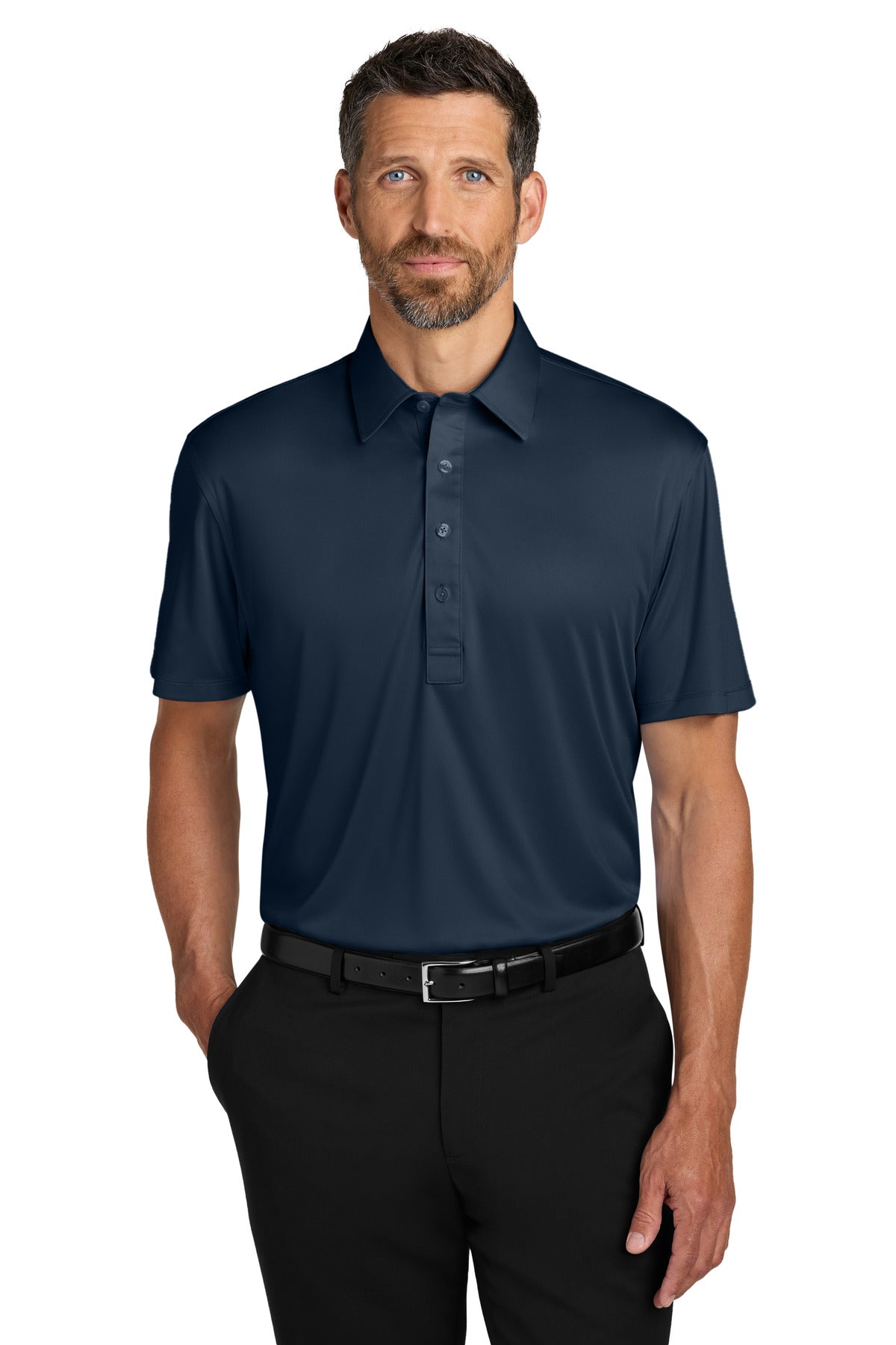 RiverBlNv Port Authority Shirt Collar Polo K700