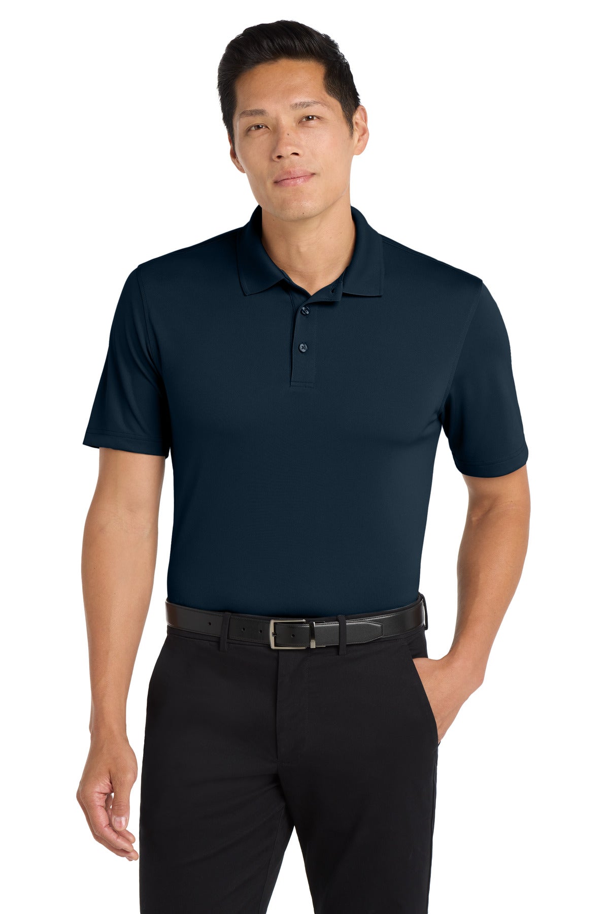 RiverBlNv Port Authority Tall Dry Zone UV Micro-Mesh Polo TLK110