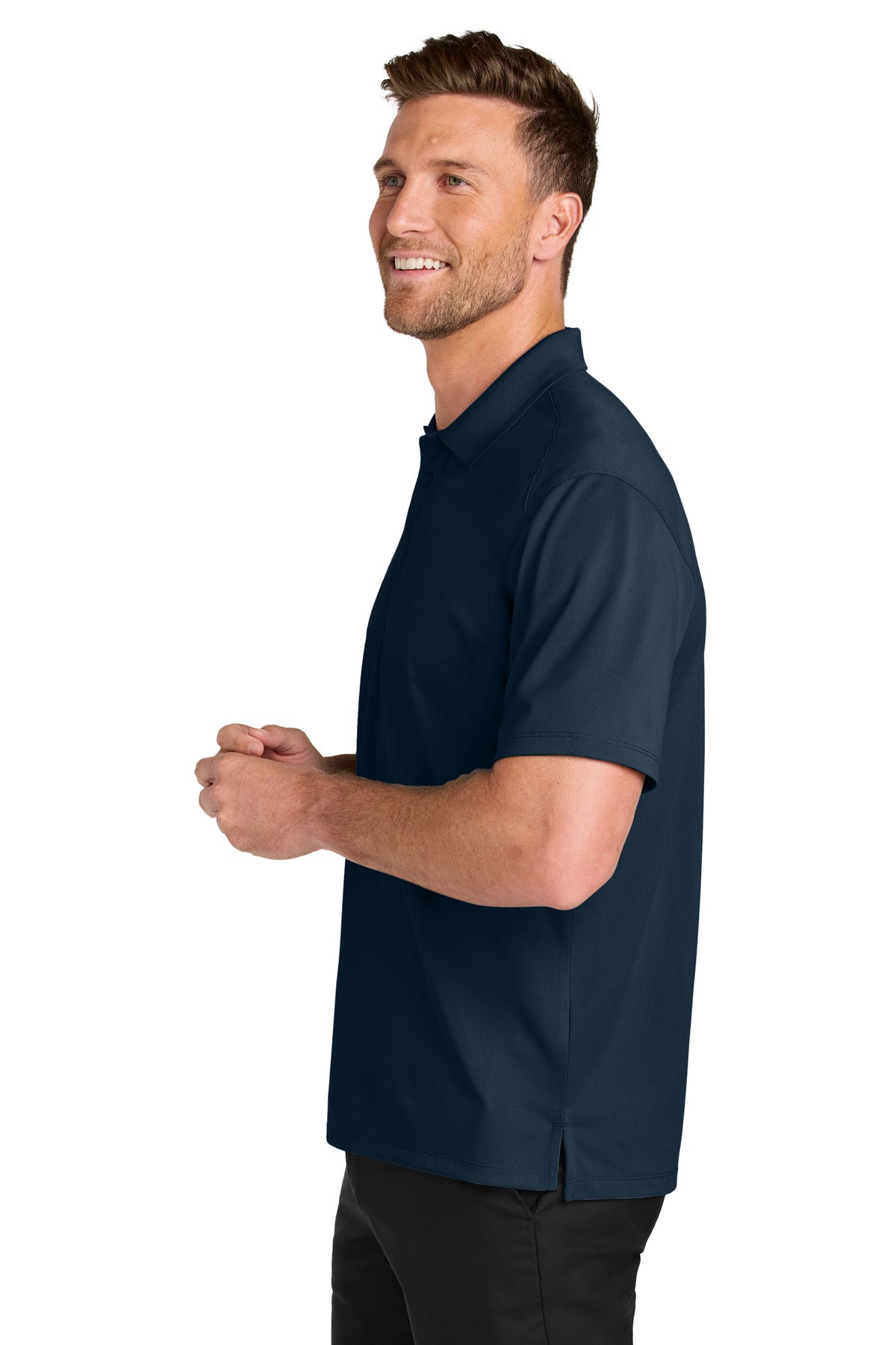 RiverBlNv Port Authority Tall Wearever Performance Pique Polo TLK240