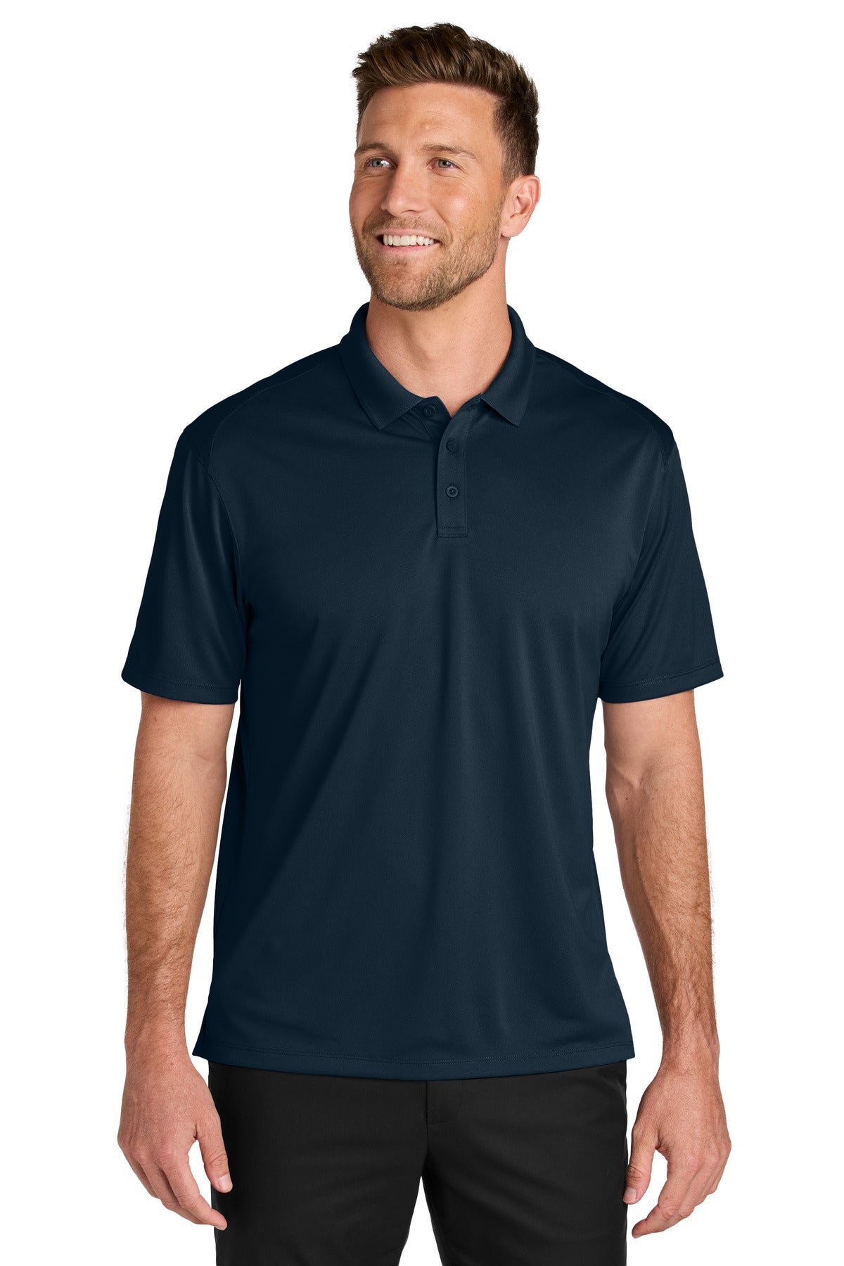 RiverBlNv Port Authority Tall Wearever Performance Pique Polo TLK240