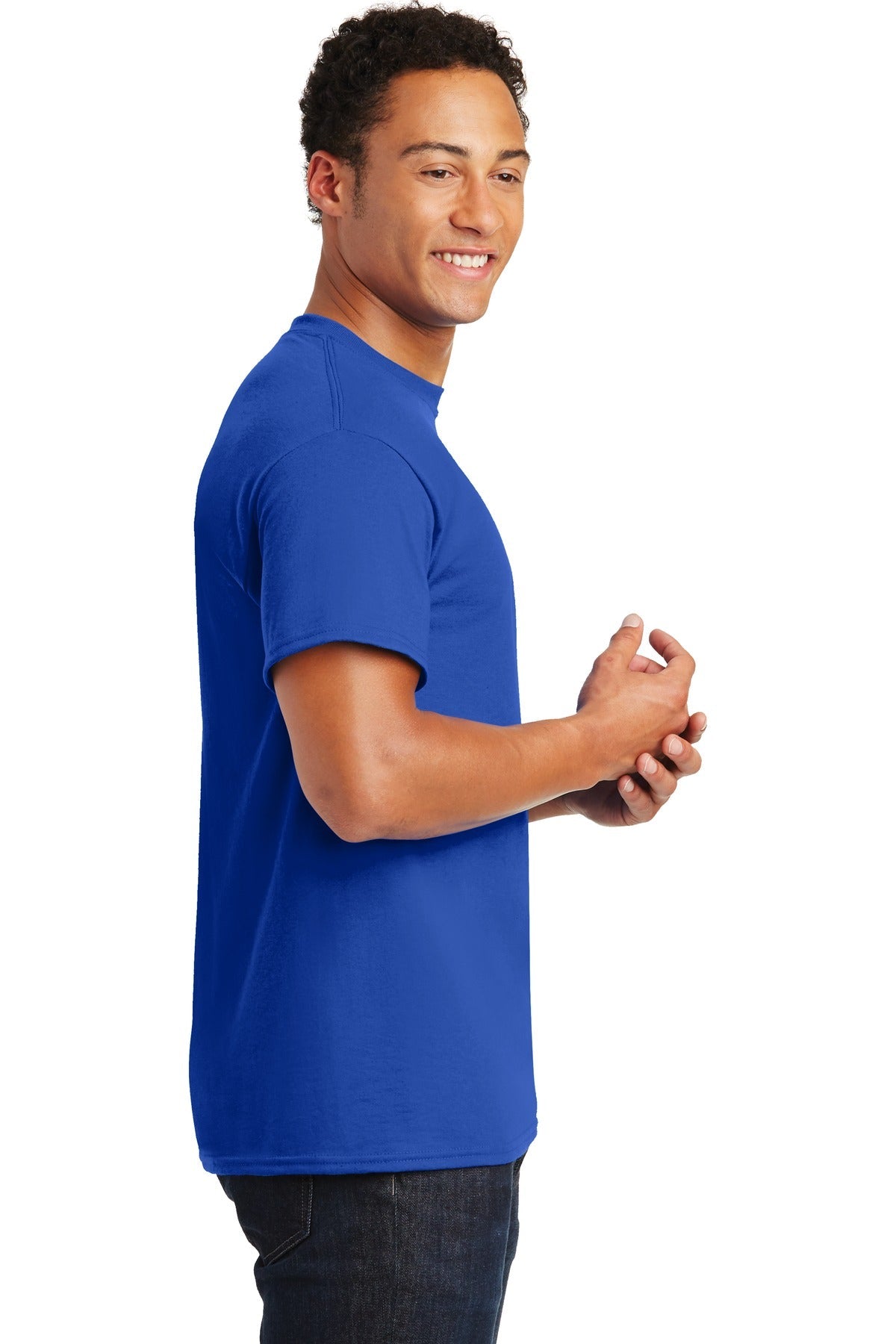 Royal Gildan DryBlend 50 Cotton/50 Poly T-Shirt. 8000