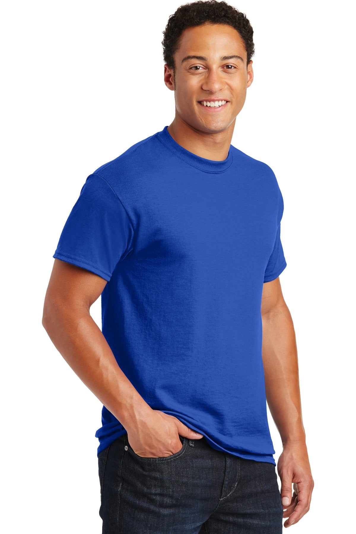 Royal Gildan DryBlend 50 Cotton/50 Poly T-Shirt. 8000