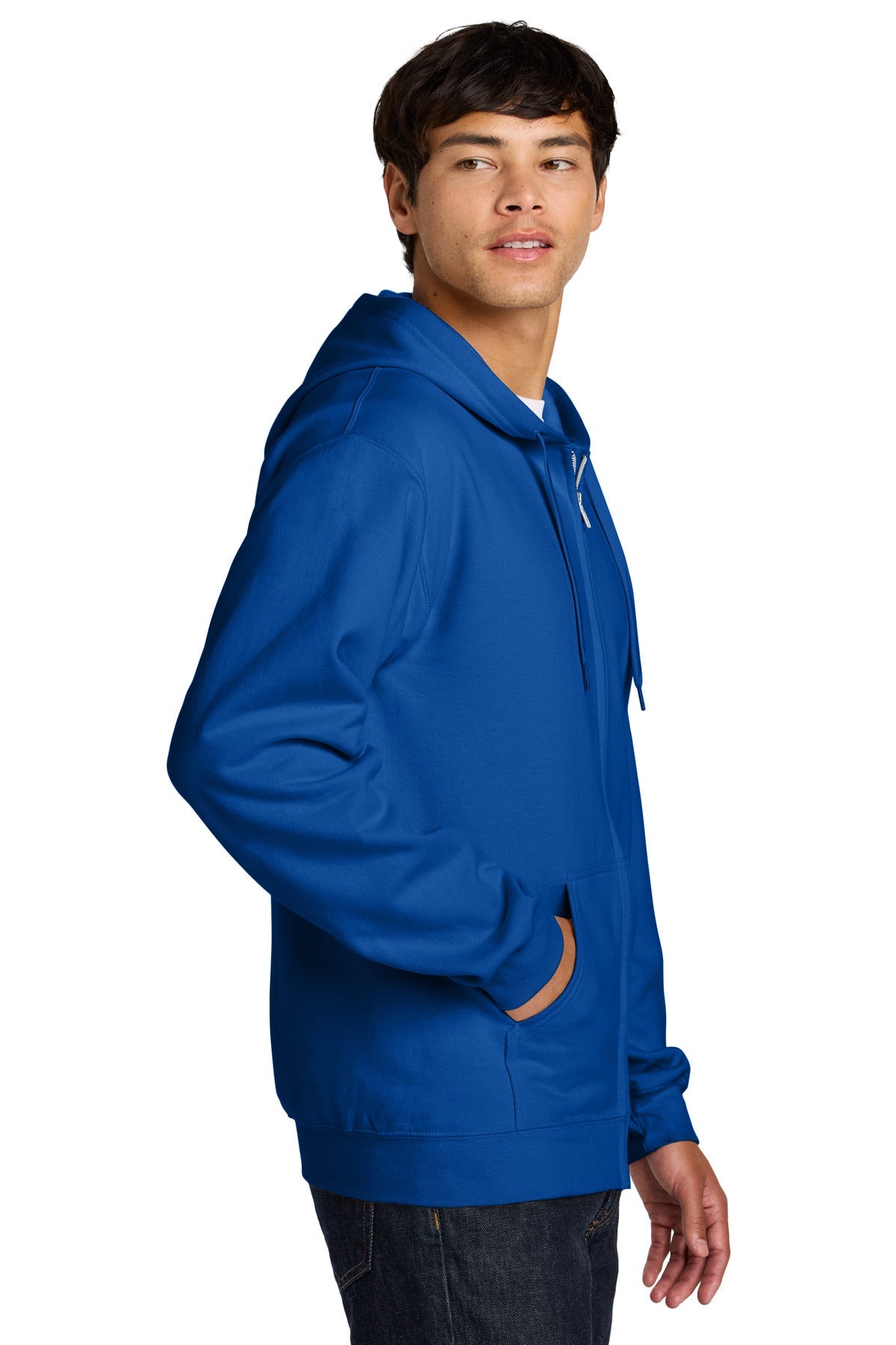 Royal Gildan Softstyle Midweight Fleece Full-Zip Hooded Sweatshirt SF600