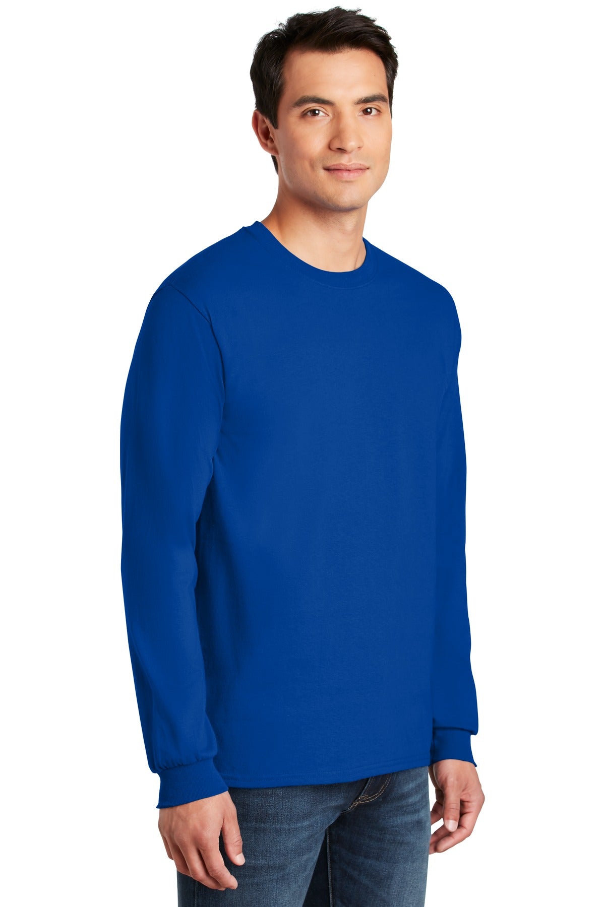 Royal Gildan - Ultra Cotton 100% US Cotton Long Sleeve T-Shirt. G2400