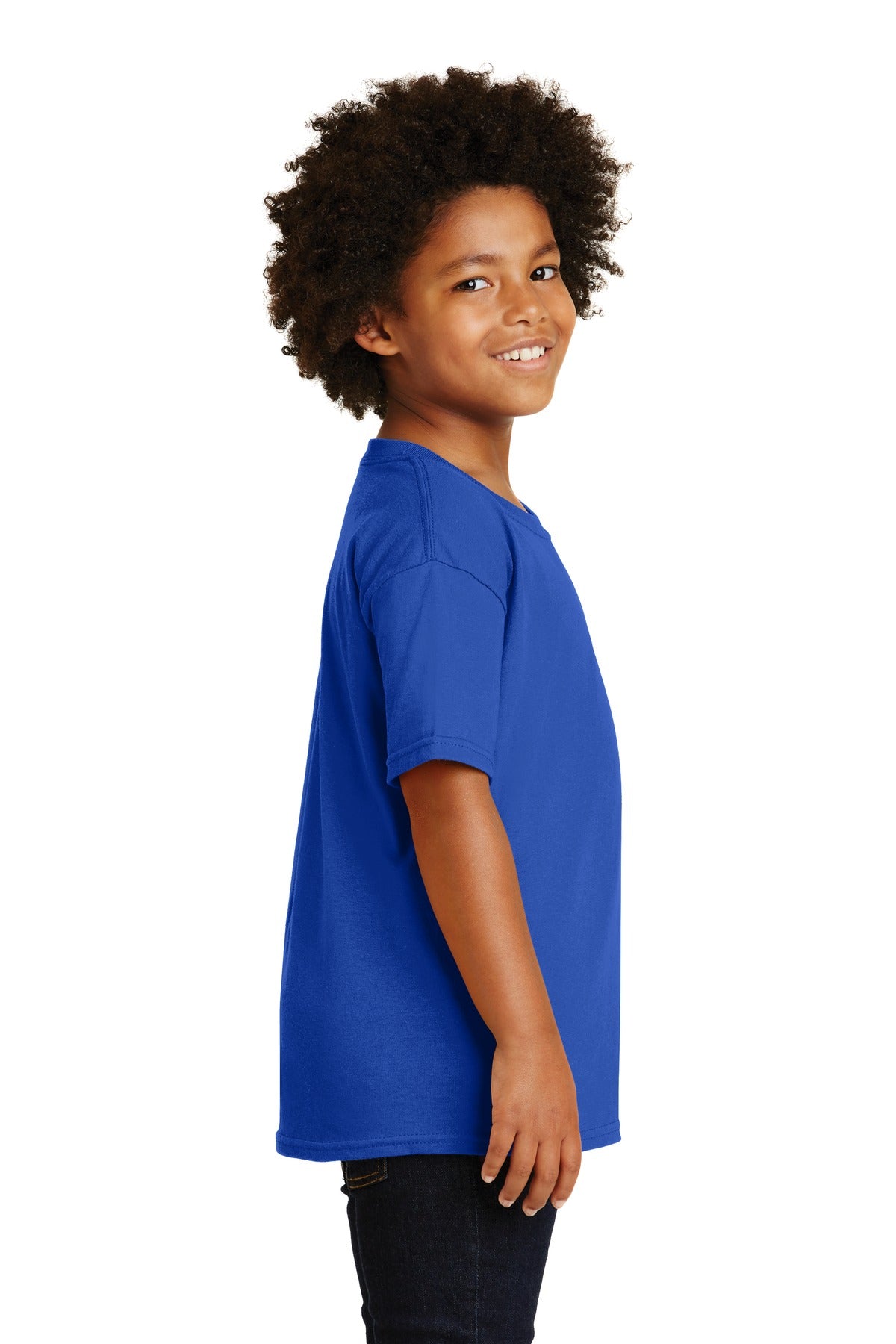 Royal Gildan - Youth Heavy Cotton 100% Cotton T-Shirt. 5000B