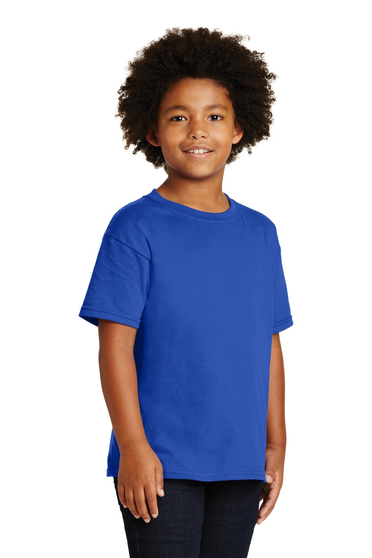 Royal Gildan - Youth Heavy Cotton 100% Cotton T-Shirt. 5000B