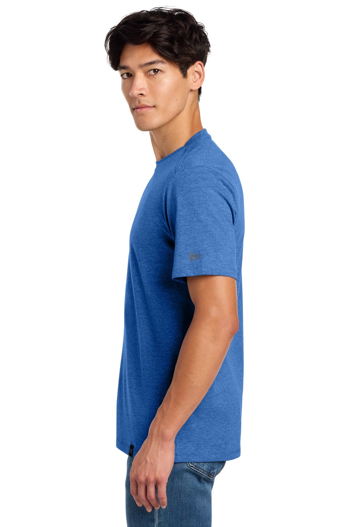 Royal Heather New Era Heritage Blend Crew Tee. NEA100