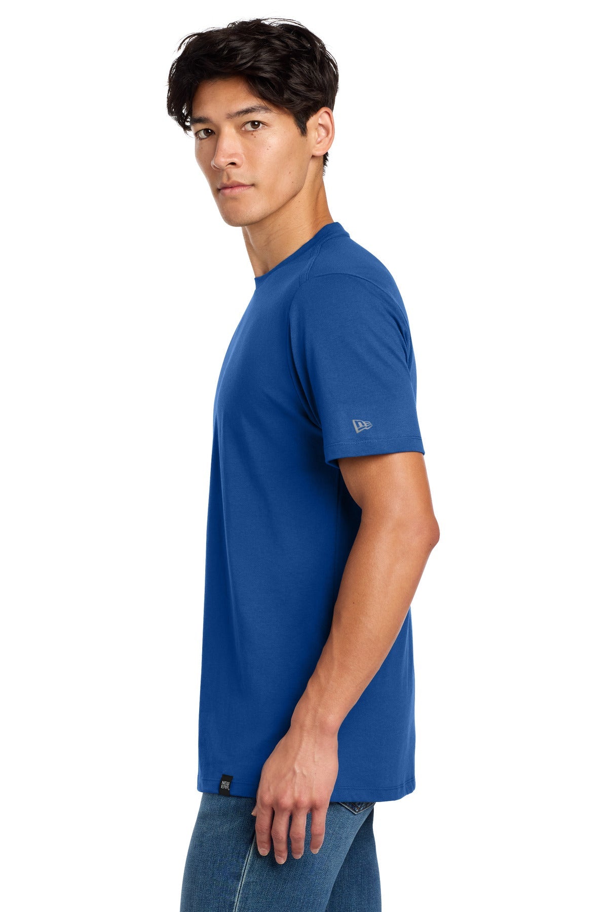 Royal New Era Heritage Blend Crew Tee. NEA100