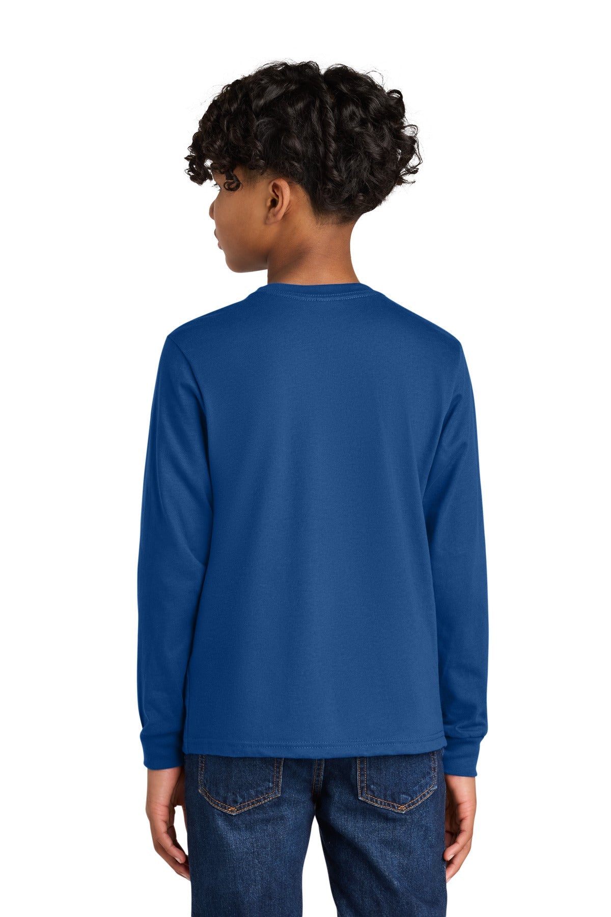 Royal Next Level Apparel Youth Cotton Long Sleeve Tee NL3311