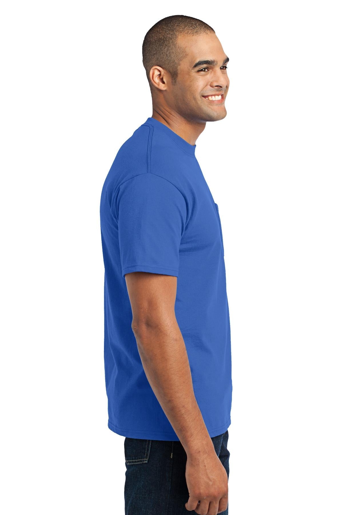 Royal Port & Co Core Blend Pocket Tee. PC55P