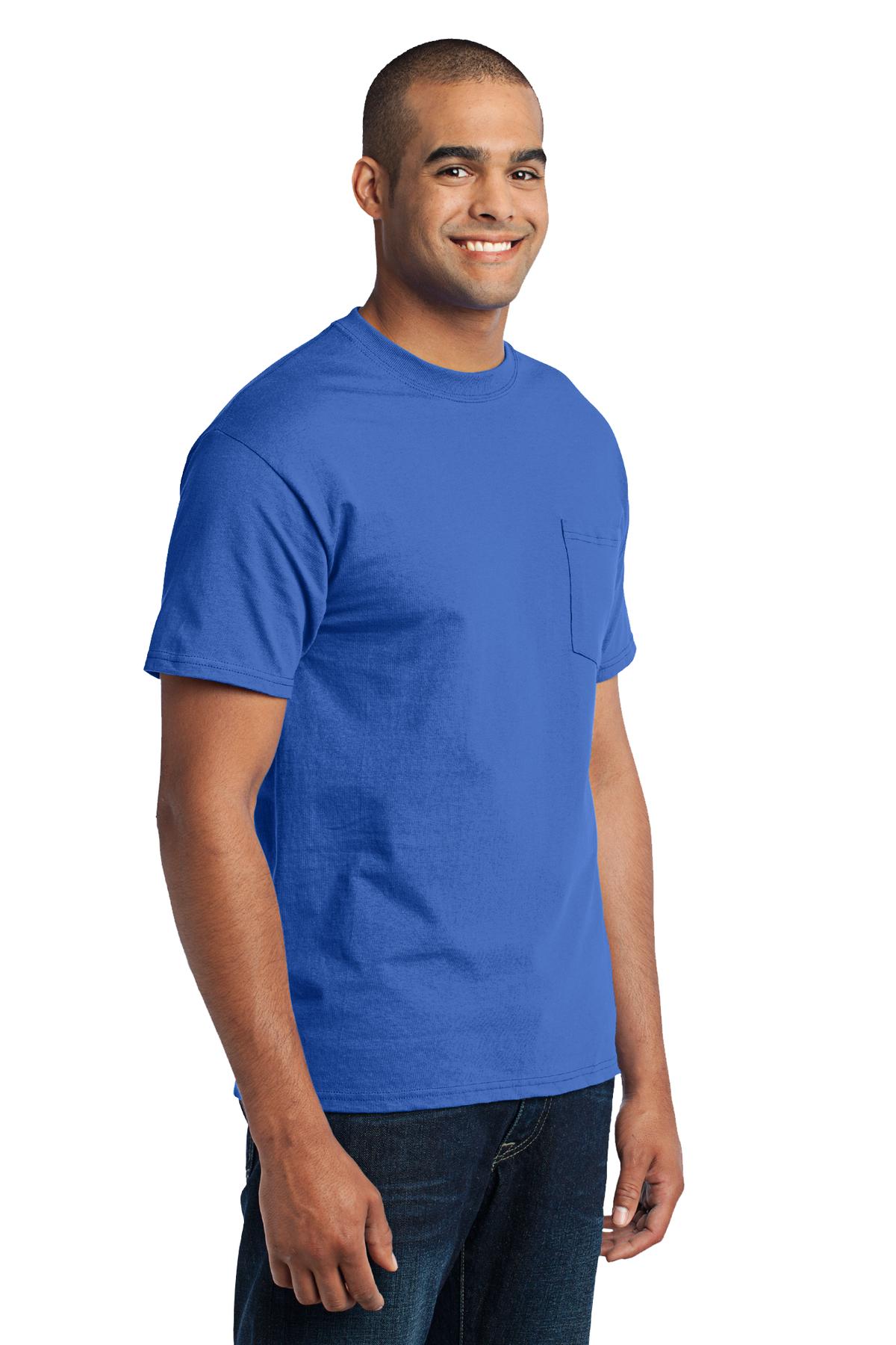 Royal Port & Co Core Blend Pocket Tee. PC55P