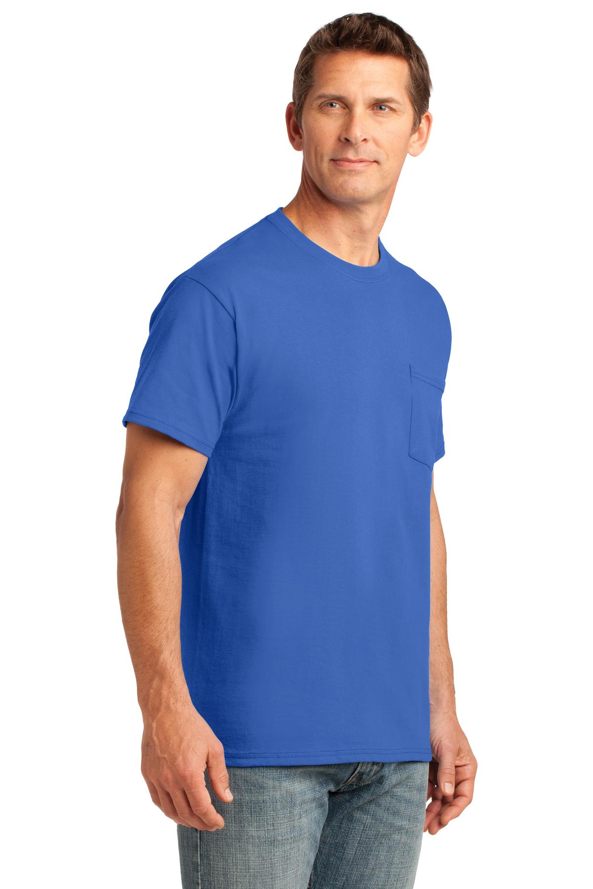 Royal Port & Co Core Cotton Pocket Tee. PC54P