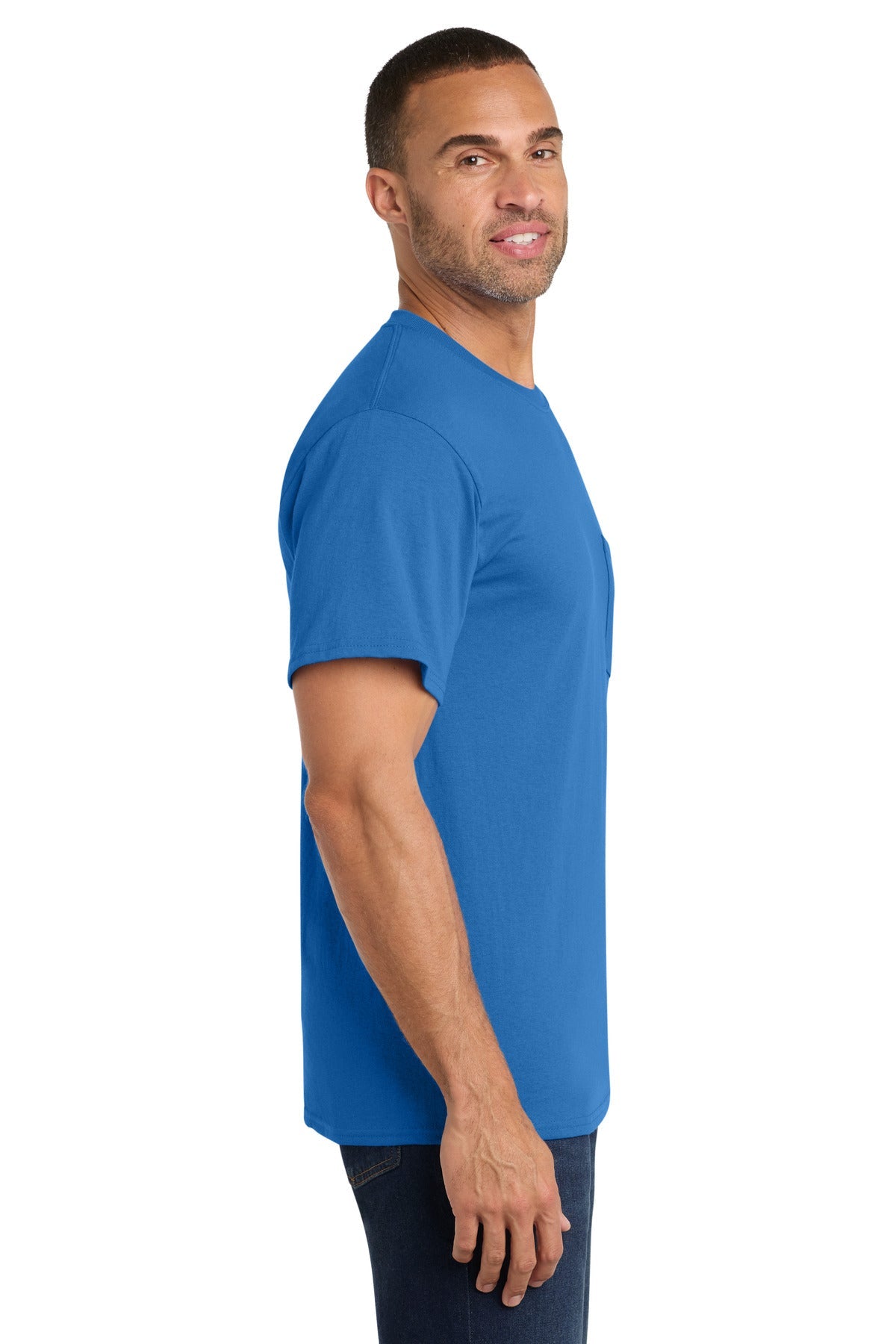 Royal Port & Co Core Cotton Pocket Tee. PC54P