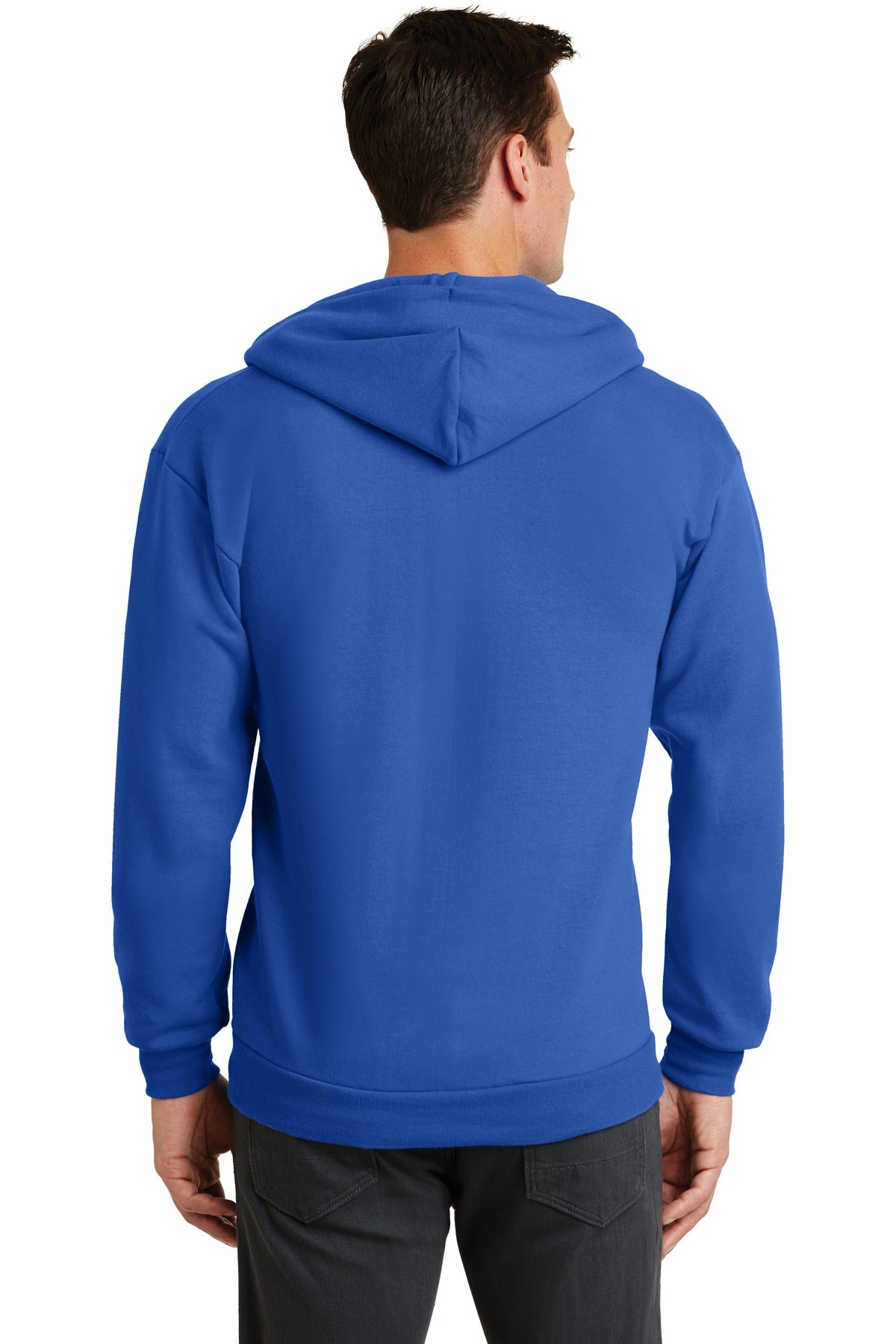 Royal Port & Co Core Fleece Full-Zip Hooded Sweatshirt. PC78ZH