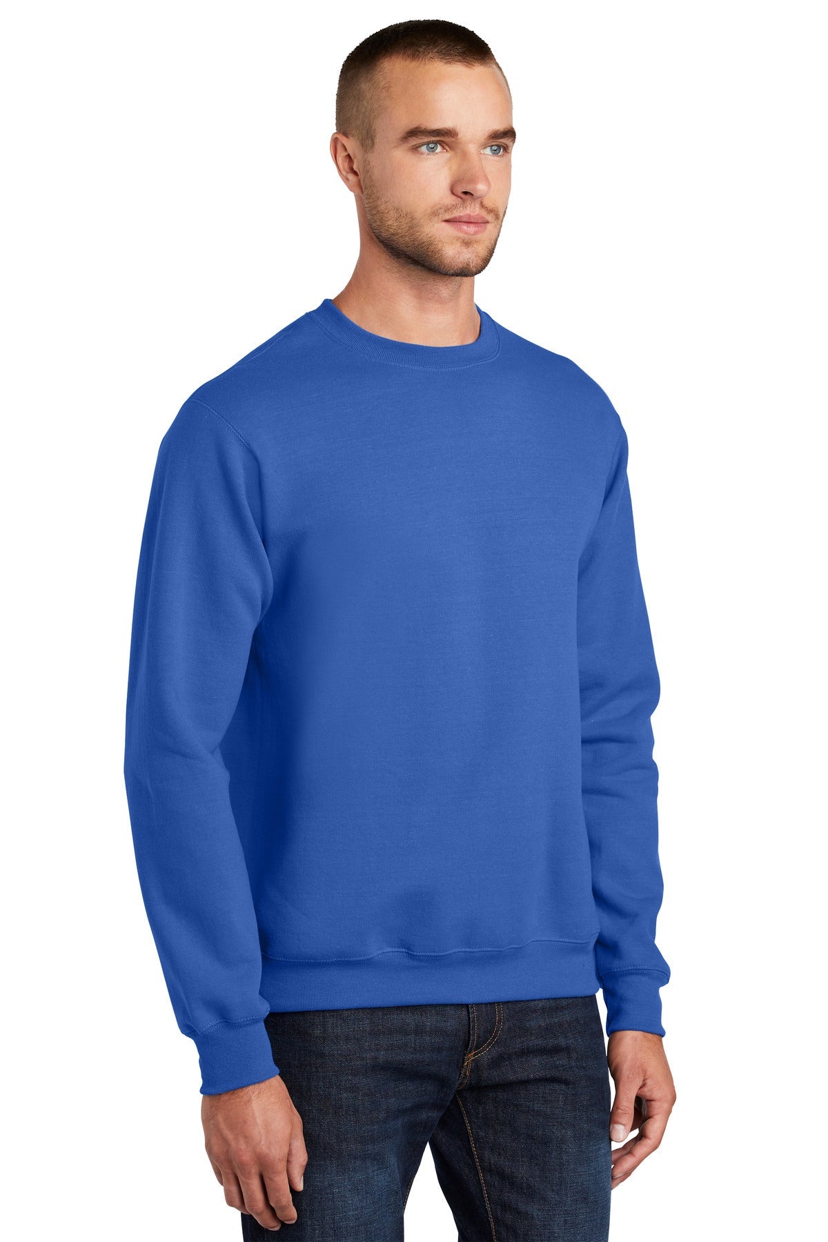 Royal Port & Co Essential Fleece Crewneck Sweatshirt. PC90