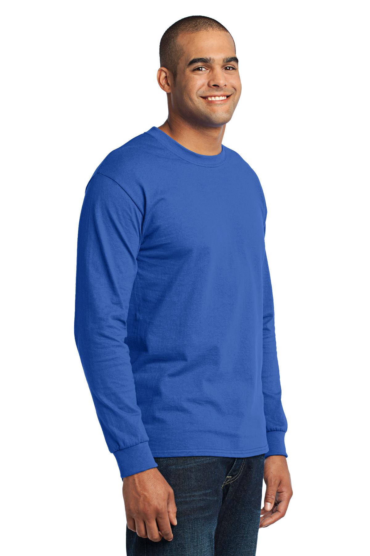 Royal Port & Co Long Sleeve Core Blend Tee. PC55LS