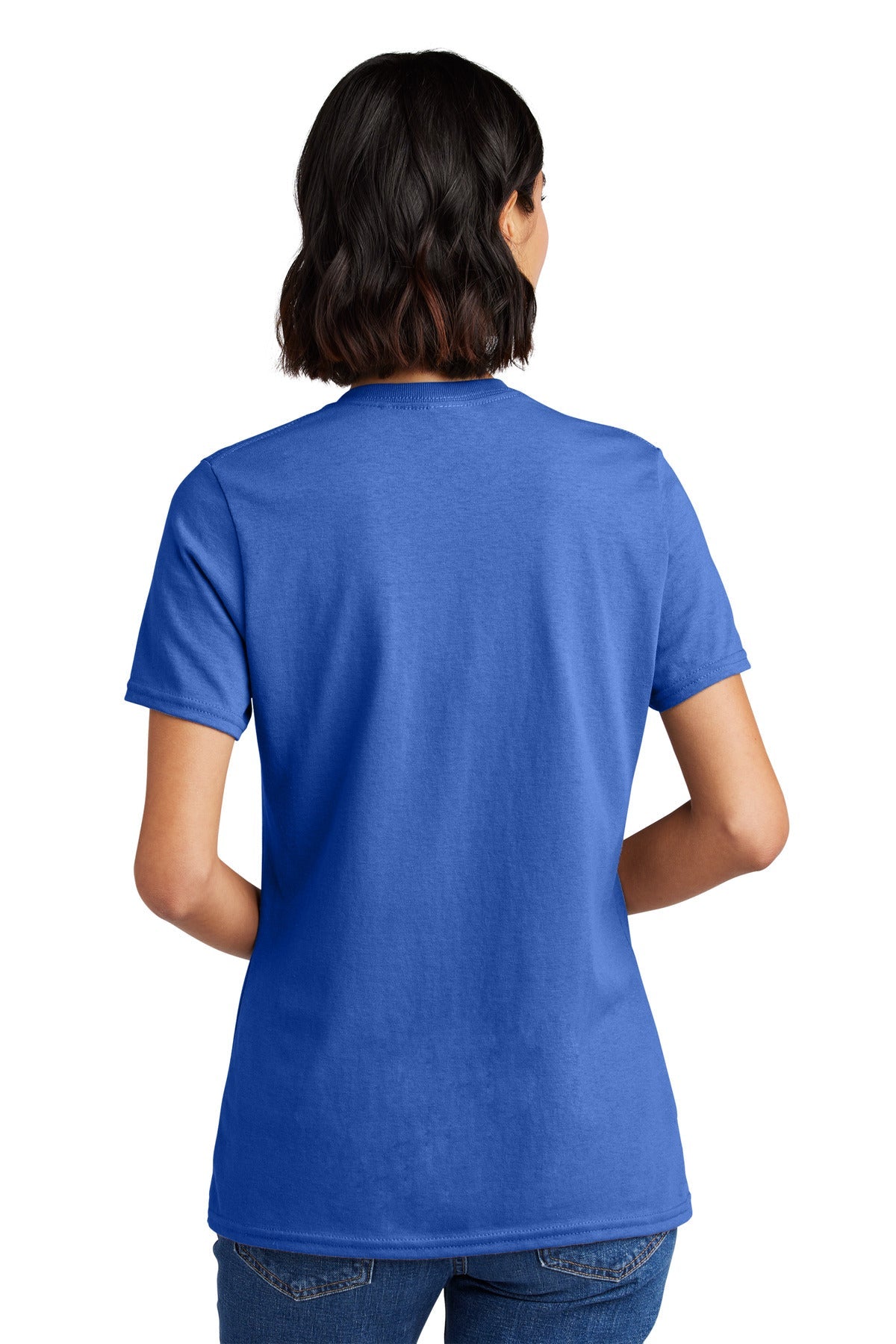 Royal Port & Co Women's Core Cotton V-Neck Tee. LPC54V