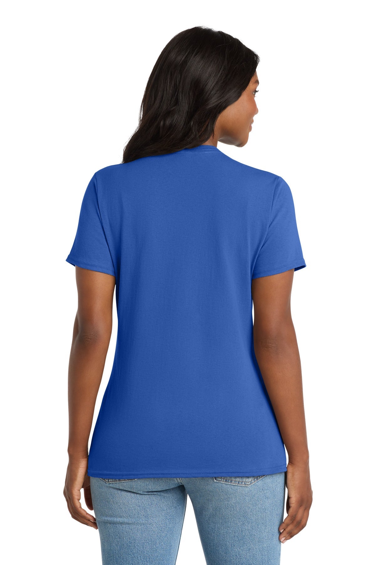 Royal Port & Co Women's Core Cotton V-Neck Tee. LPC54V