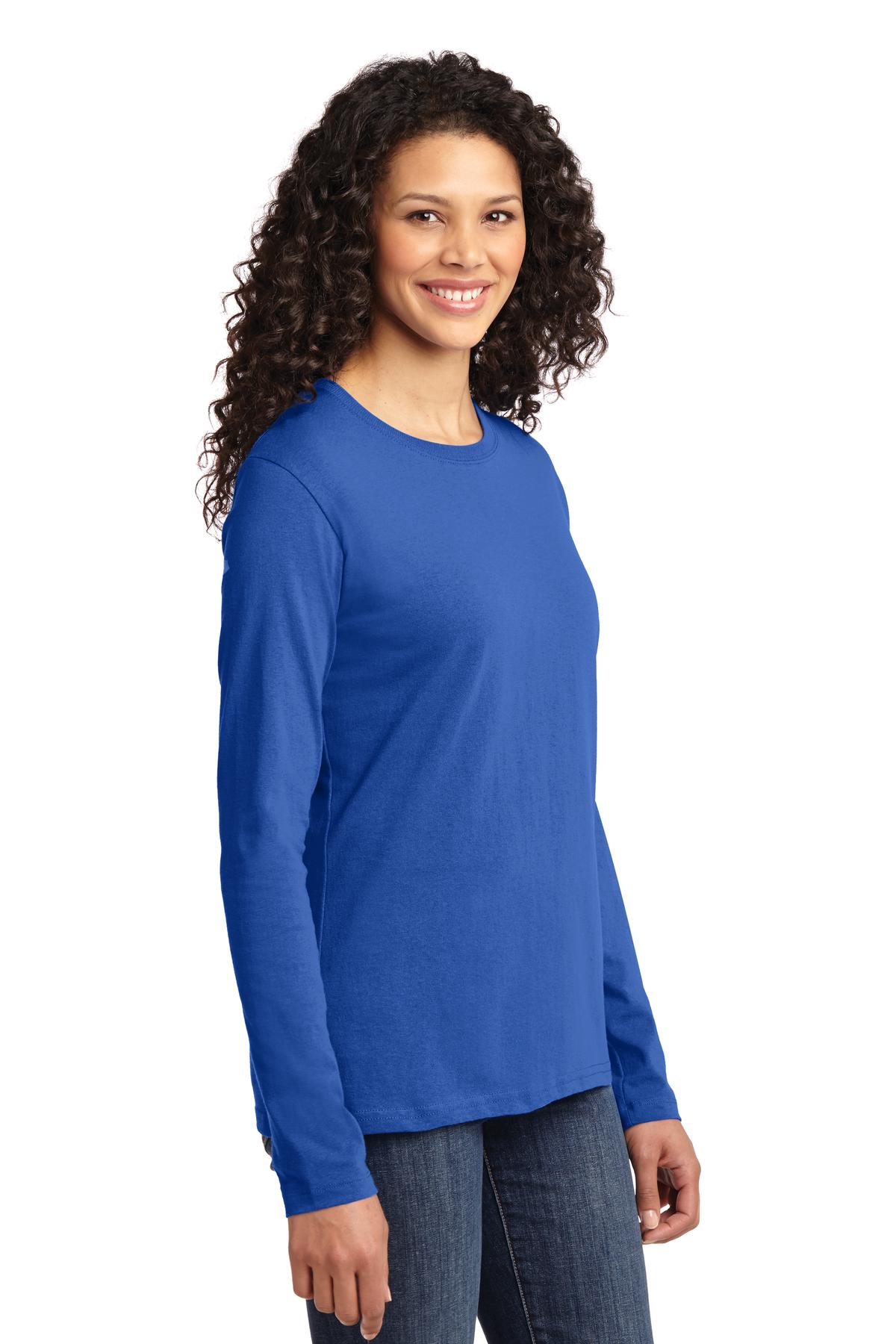 Royal Port & Co Women's Long Sleeve Core Cotton Tee. LPC54LS