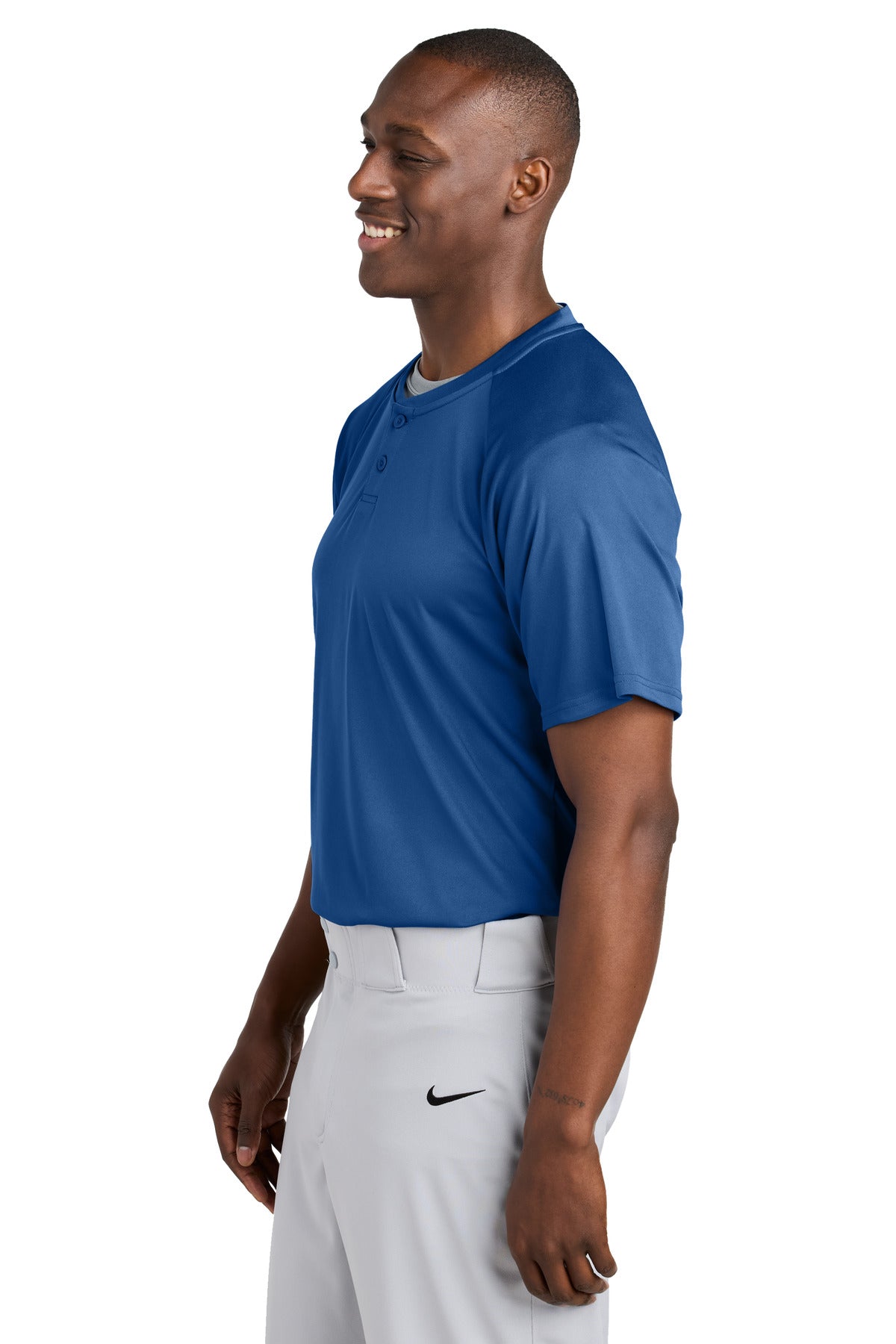 Royal Sport-Tek PosiCharge Competitor 2-Button Henley ST359