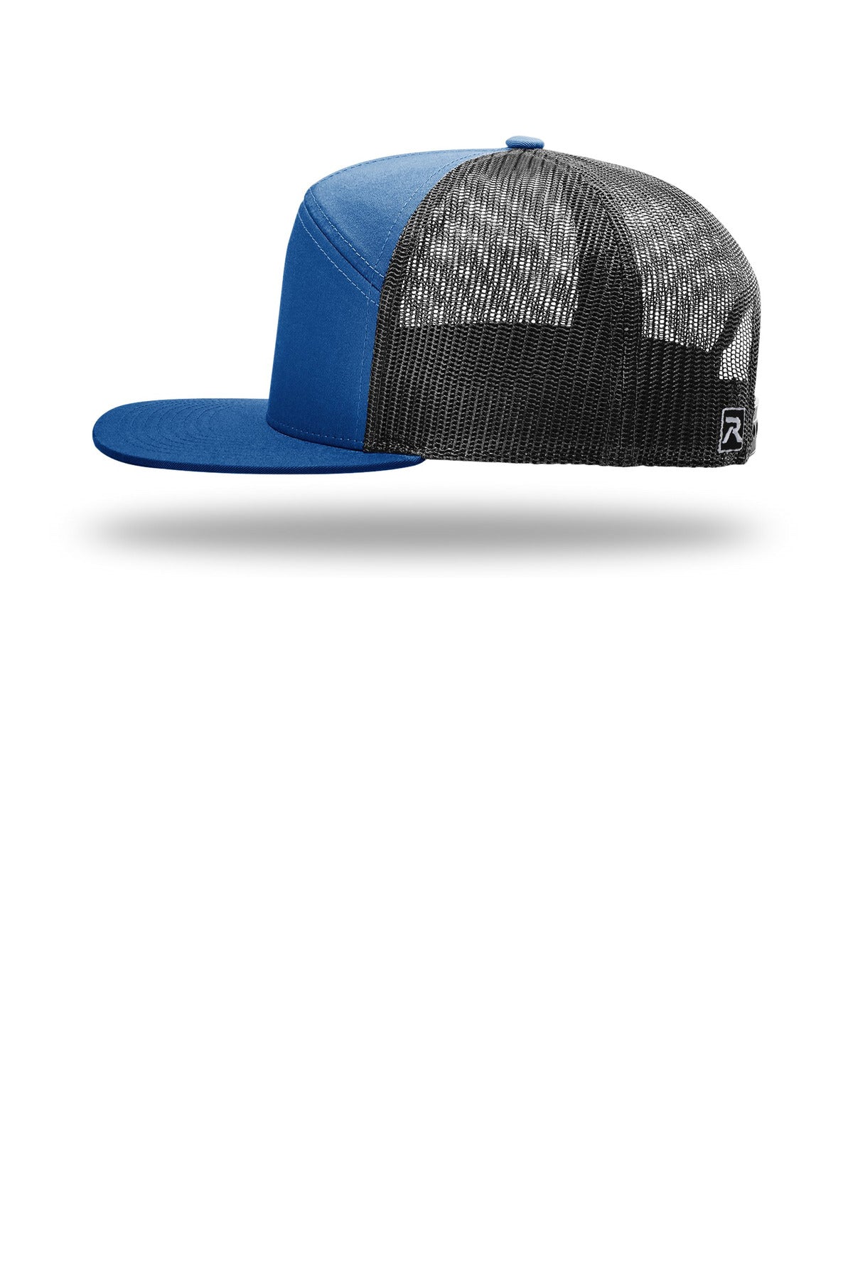 Royal/Blk Richardson 7-Panel Trucker 168