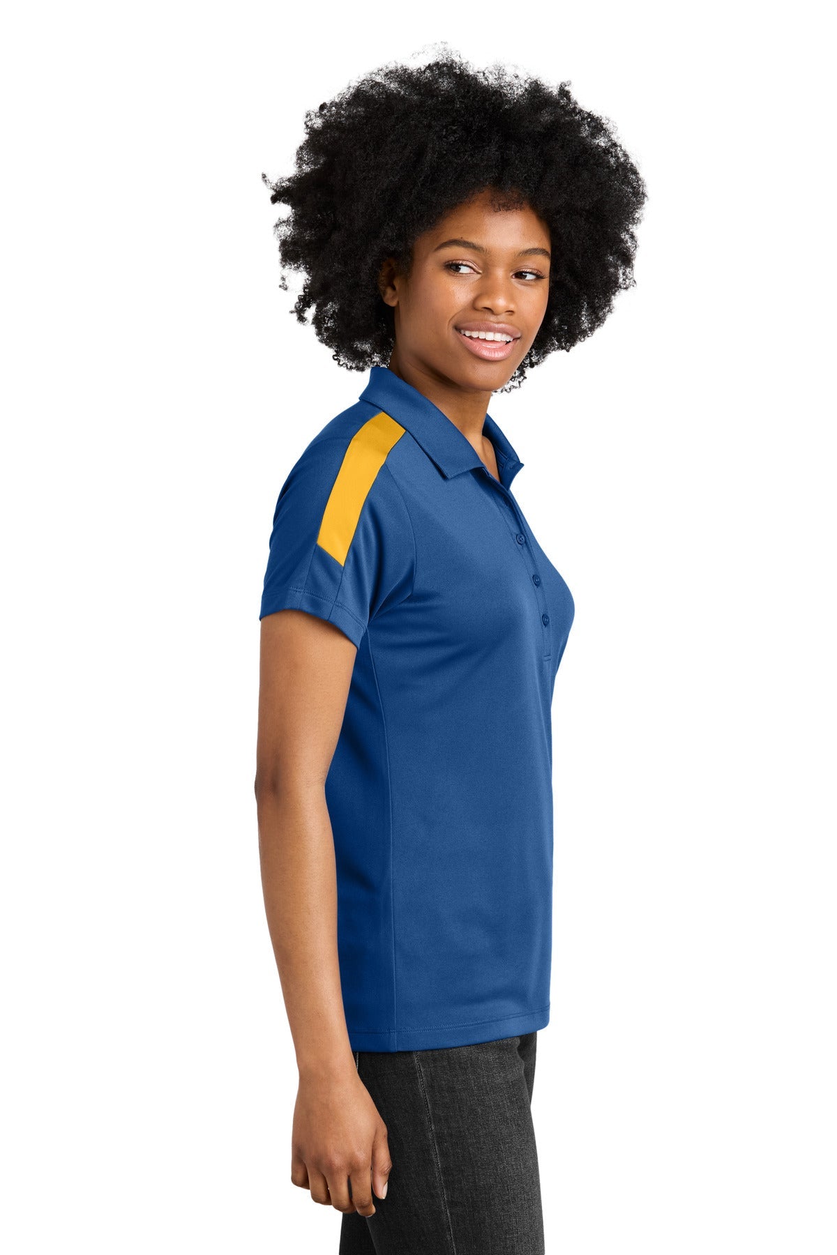 Royal/Gold Sport-Tek Women's Competitor United Polo LST104