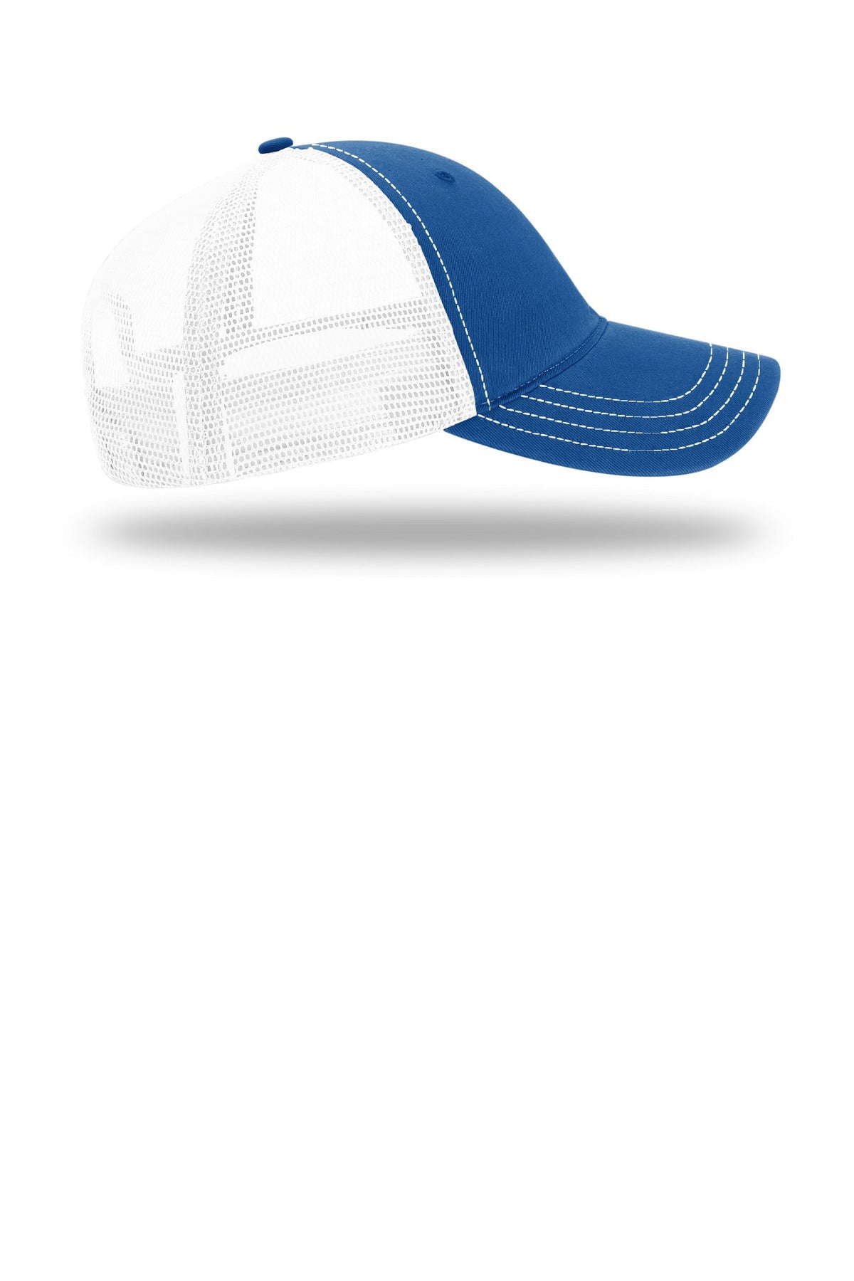 Royal/Wht Richardson Garment Washed Trucker 111